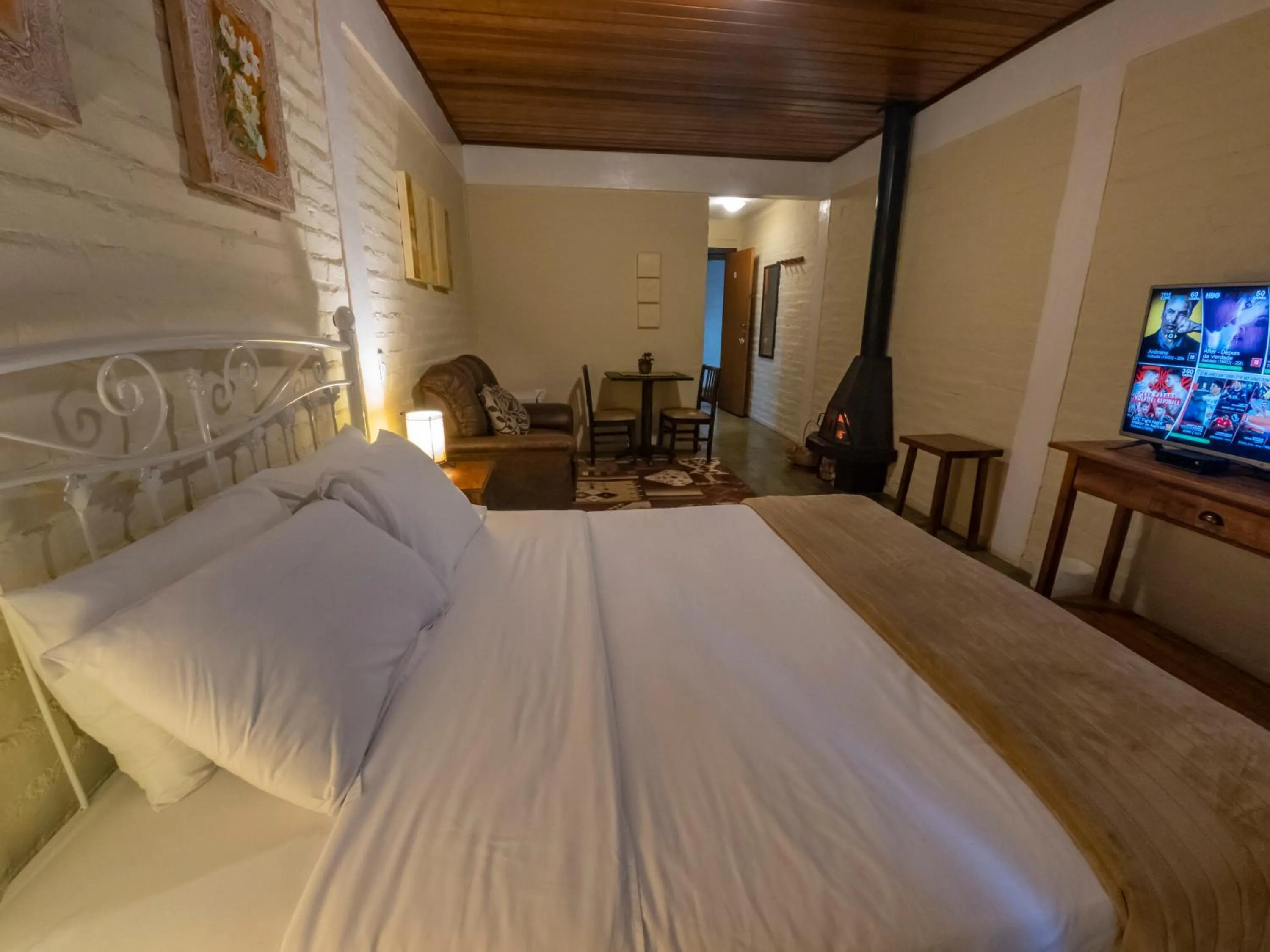 Bed in Pousada VillaSerrana