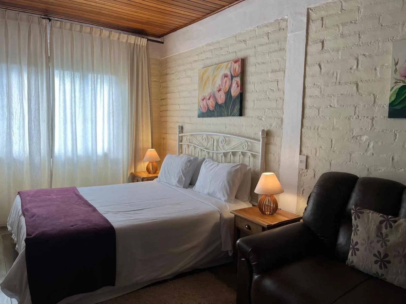 Bed in Pousada VillaSerrana