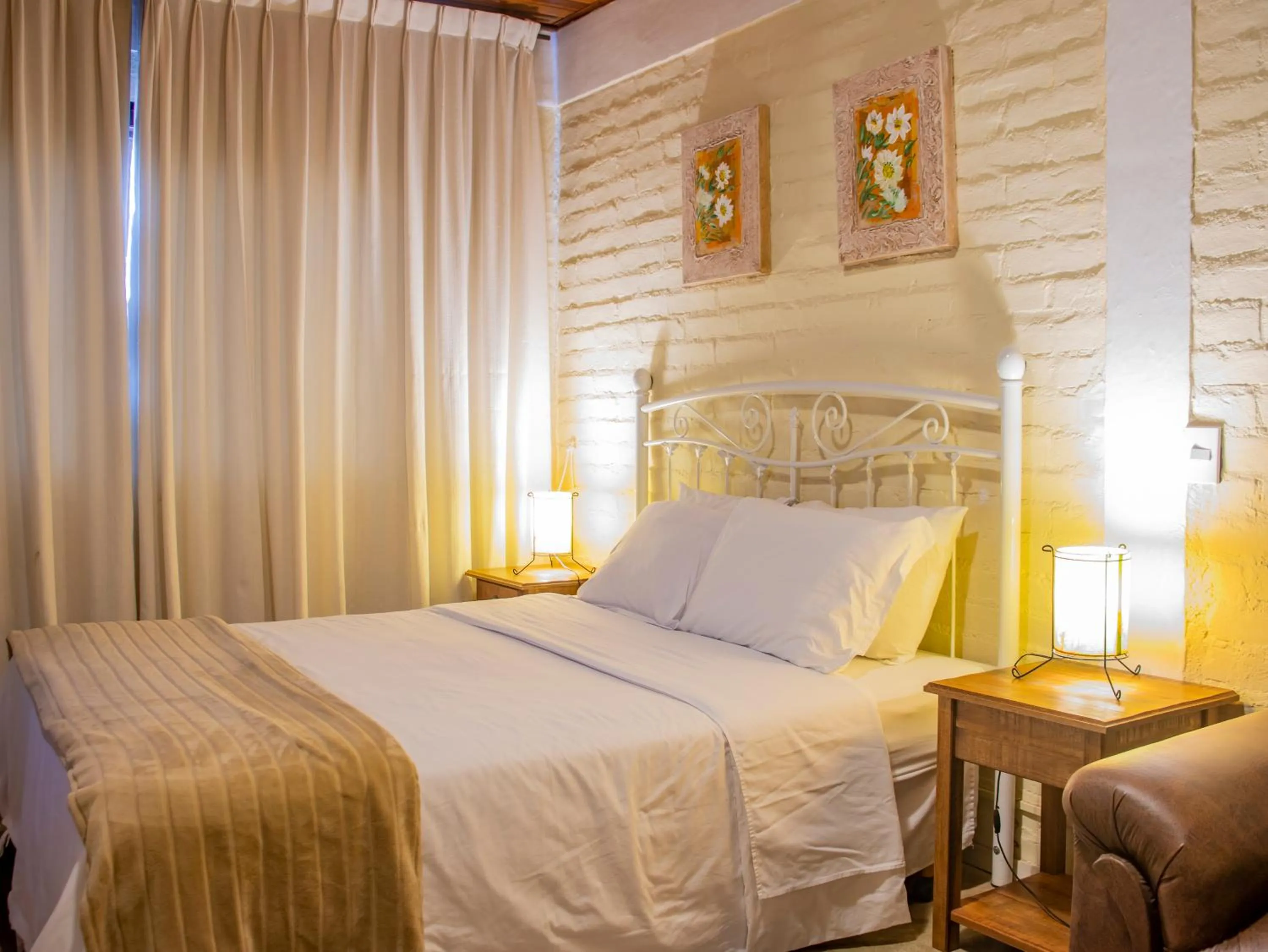 Bed in Pousada VillaSerrana