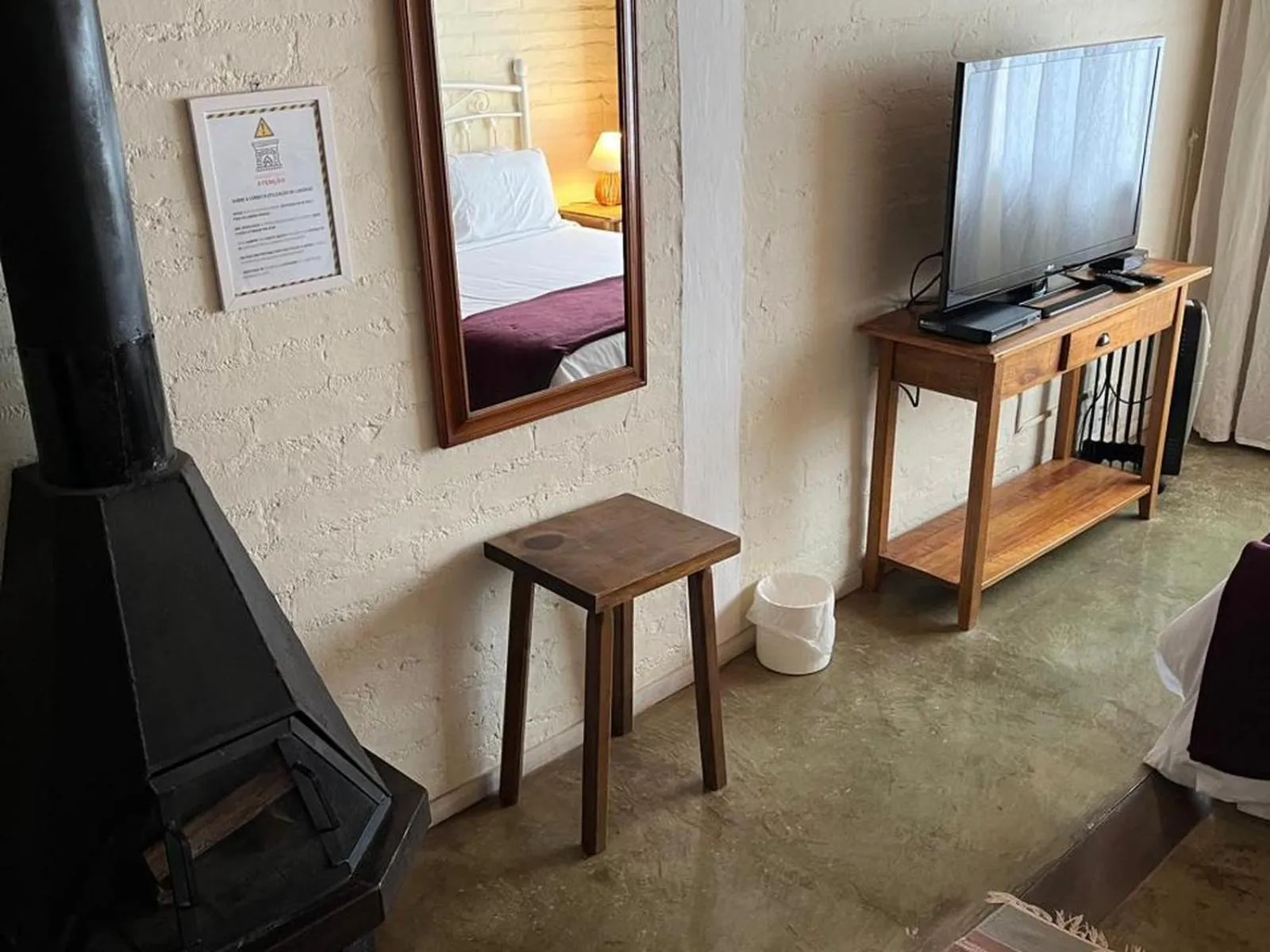 Bed in Pousada VillaSerrana