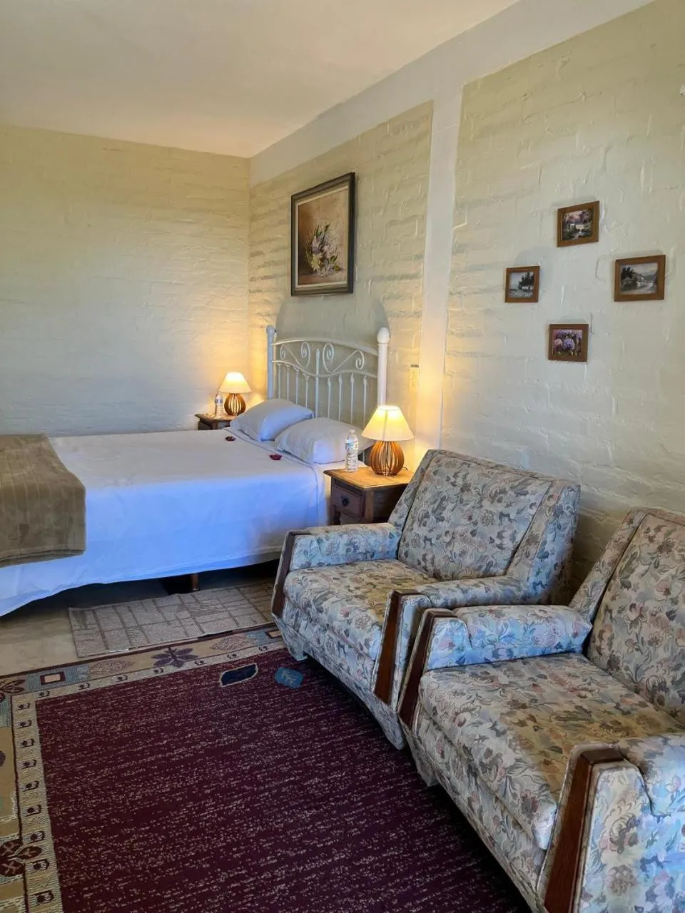 View (from property/room), Bed in Pousada VillaSerrana