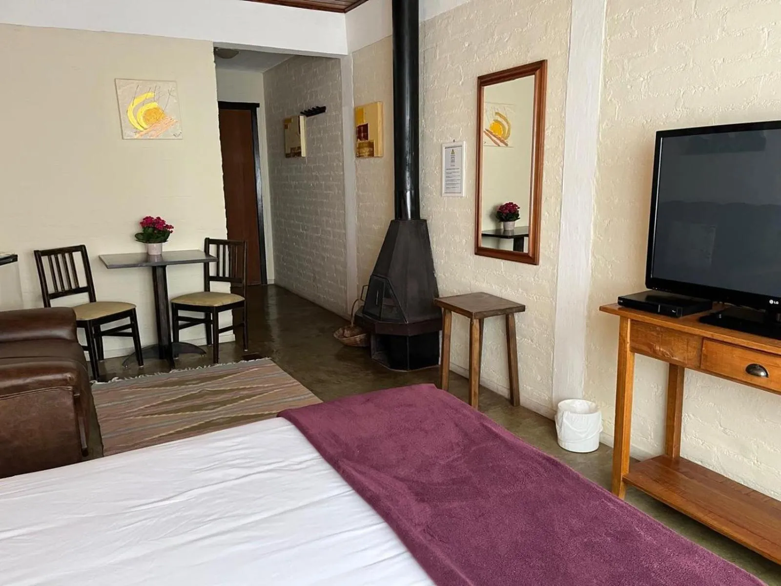 Bed in Pousada VillaSerrana