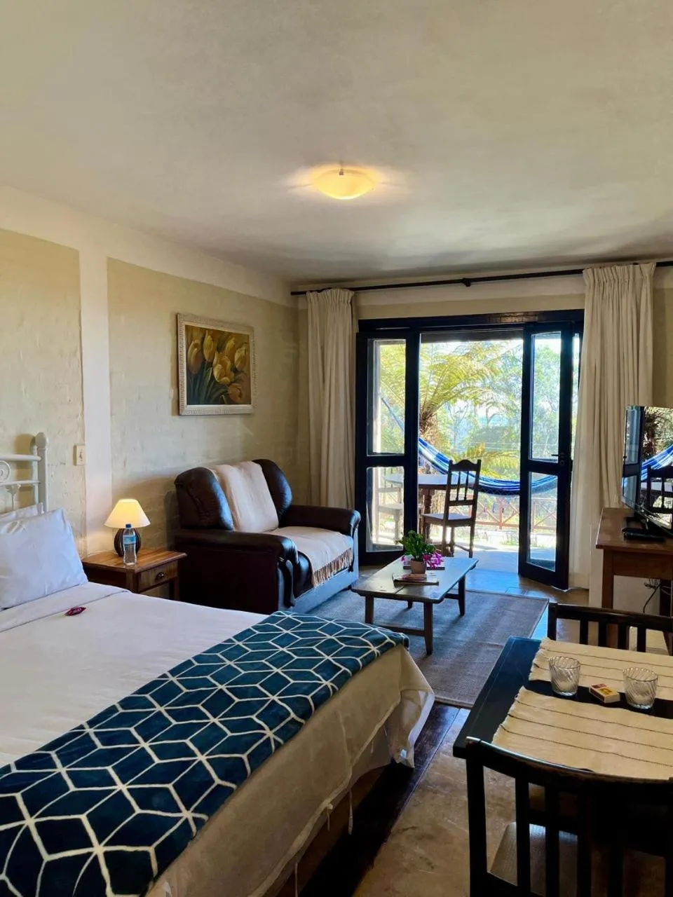 Bed in Pousada VillaSerrana