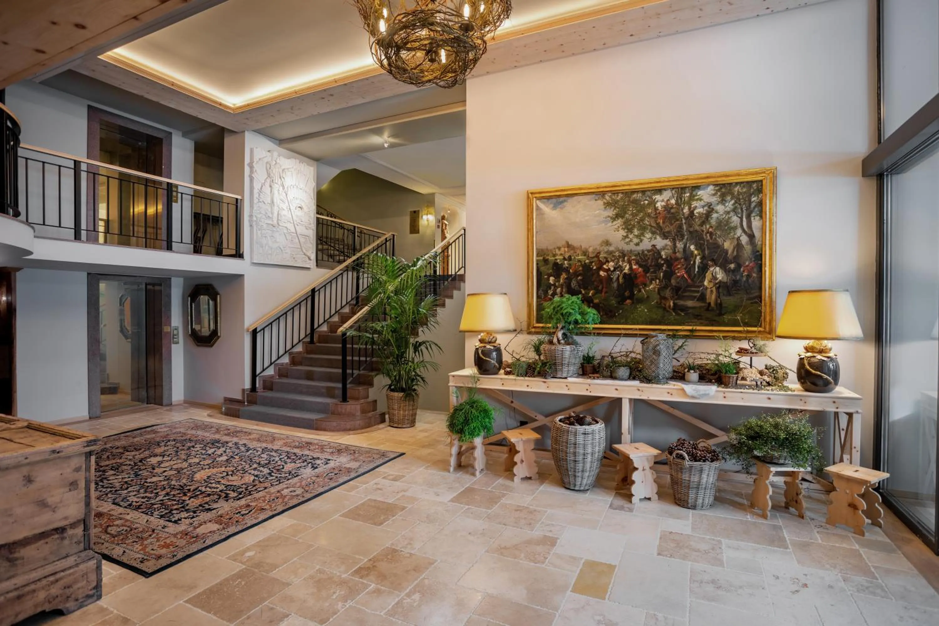 Lobby or reception in Hotel Seehof Davos