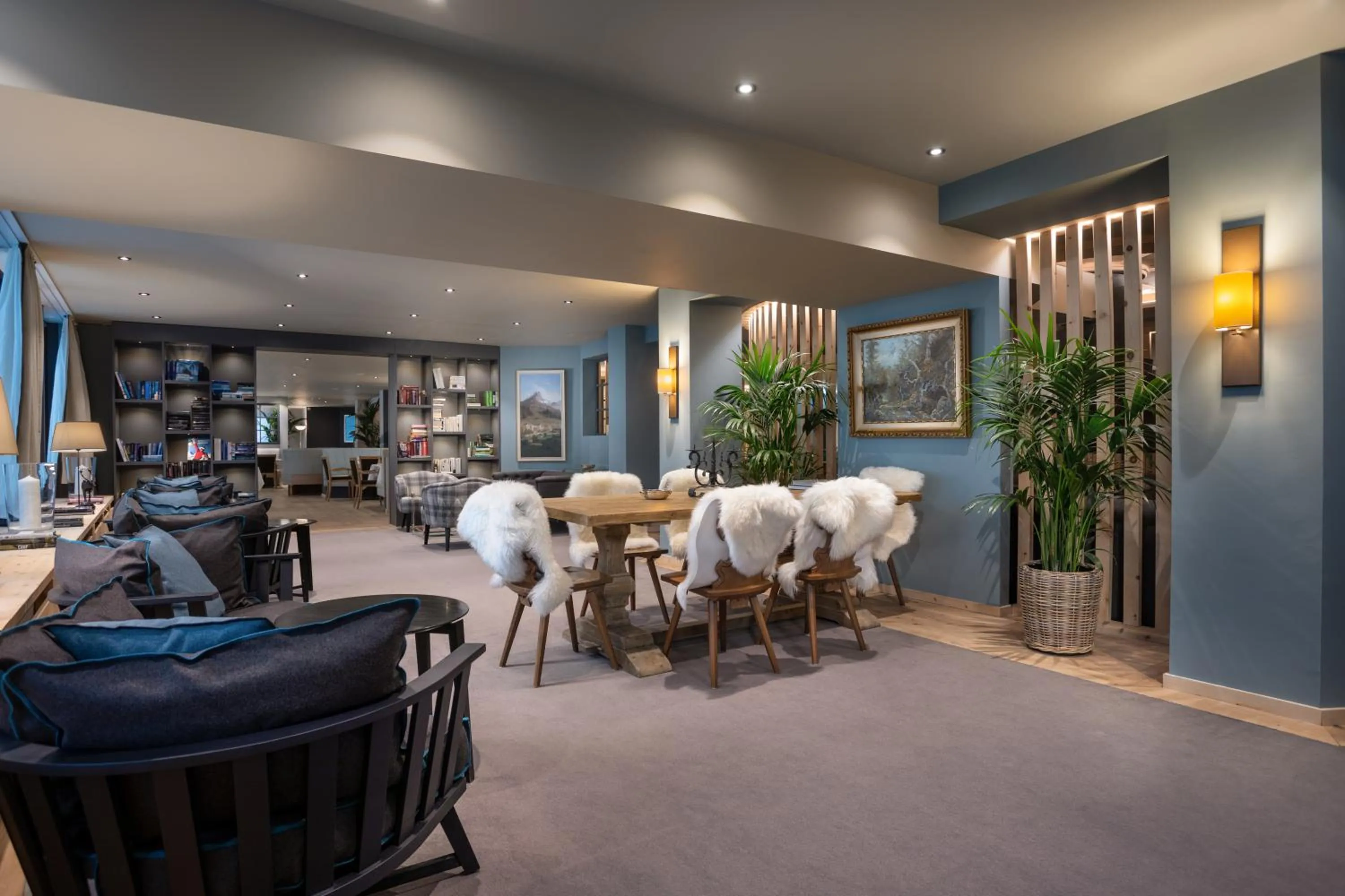 Seating area in Hotel Seehof Davos