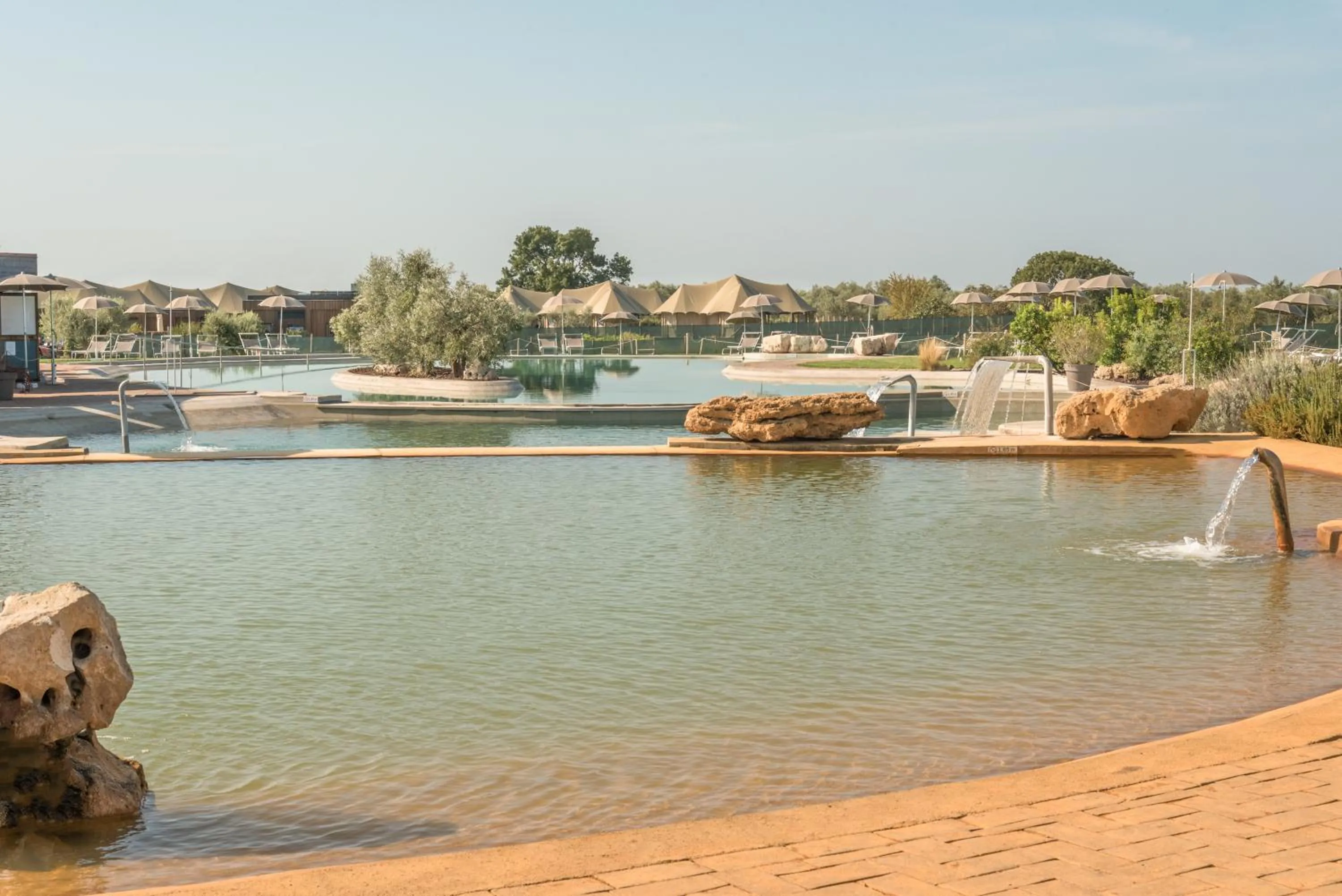 Hot Spring Bath in Terme di Vulci Glamping & Spa