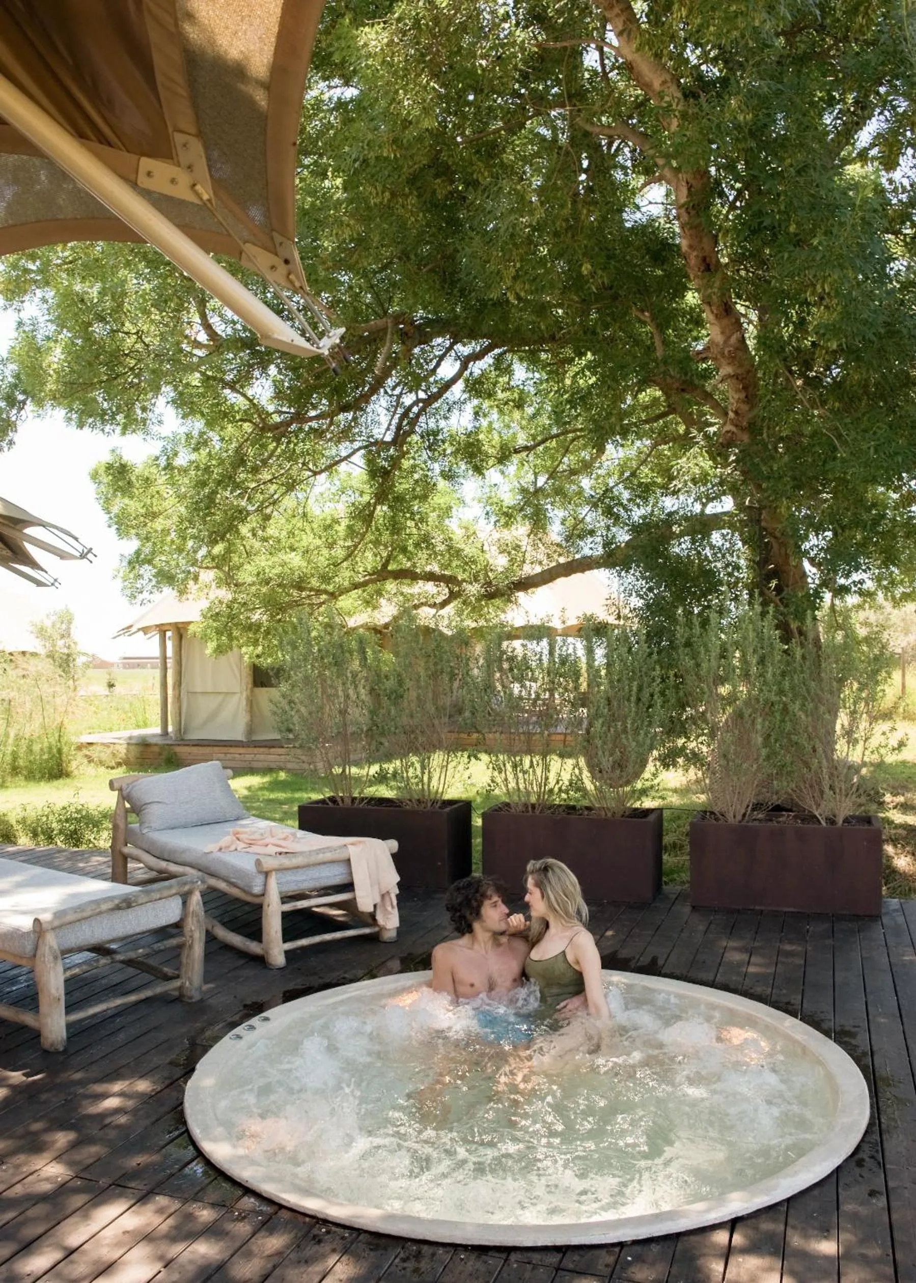 Hot Tub in Terme di Vulci Glamping & Spa