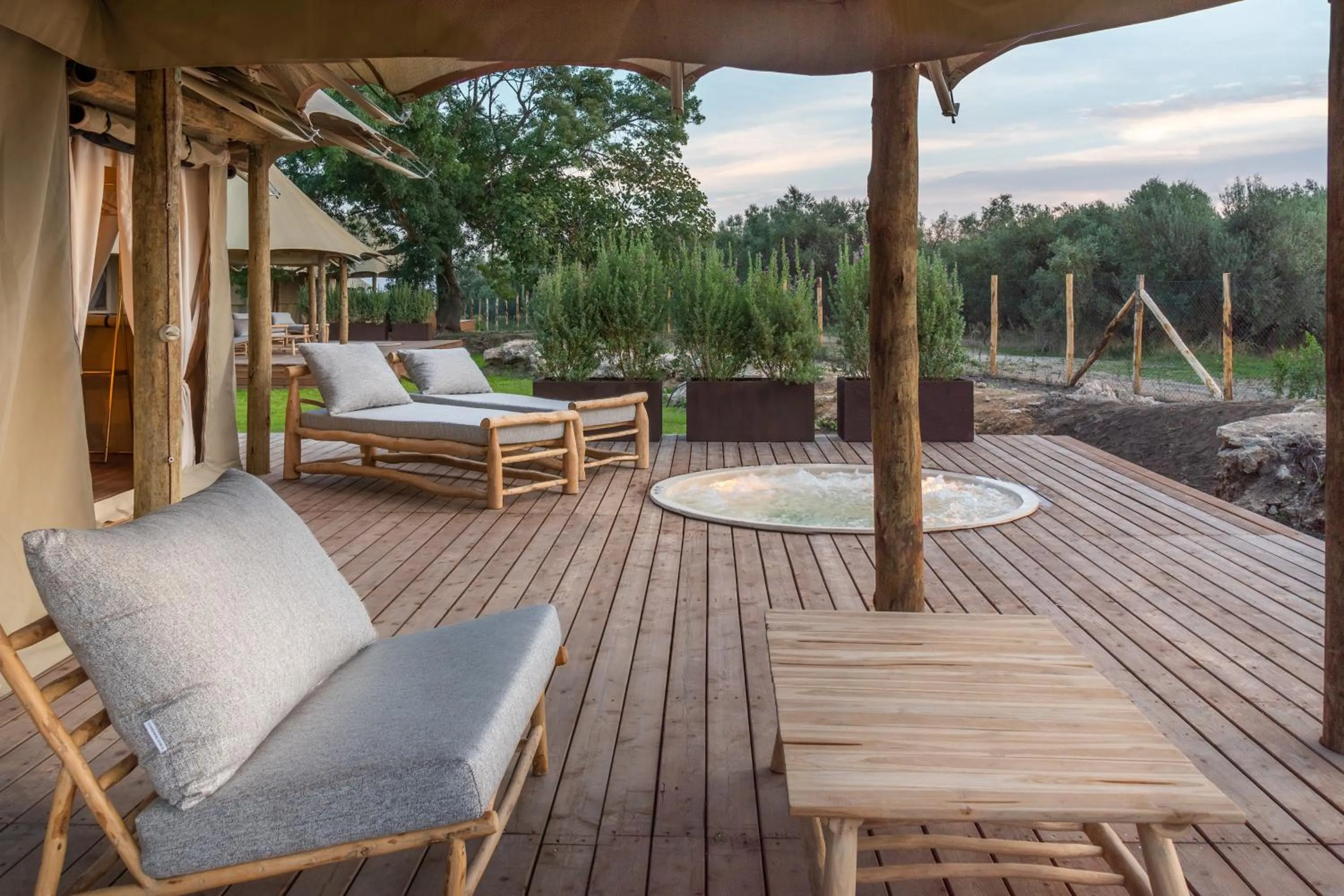 Patio in Terme di Vulci Glamping & Spa