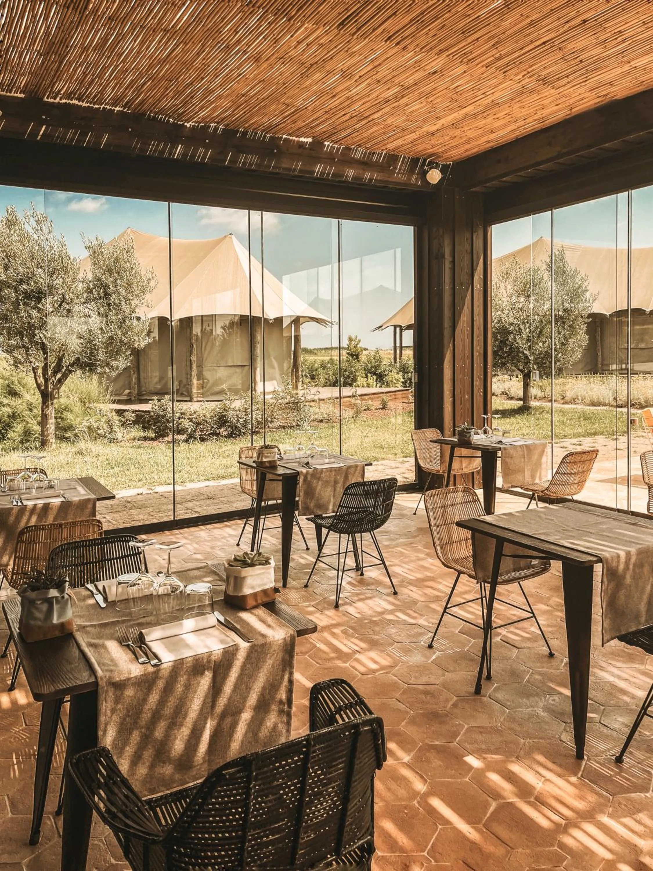 Restaurant/places to eat in Terme di Vulci Glamping & Spa