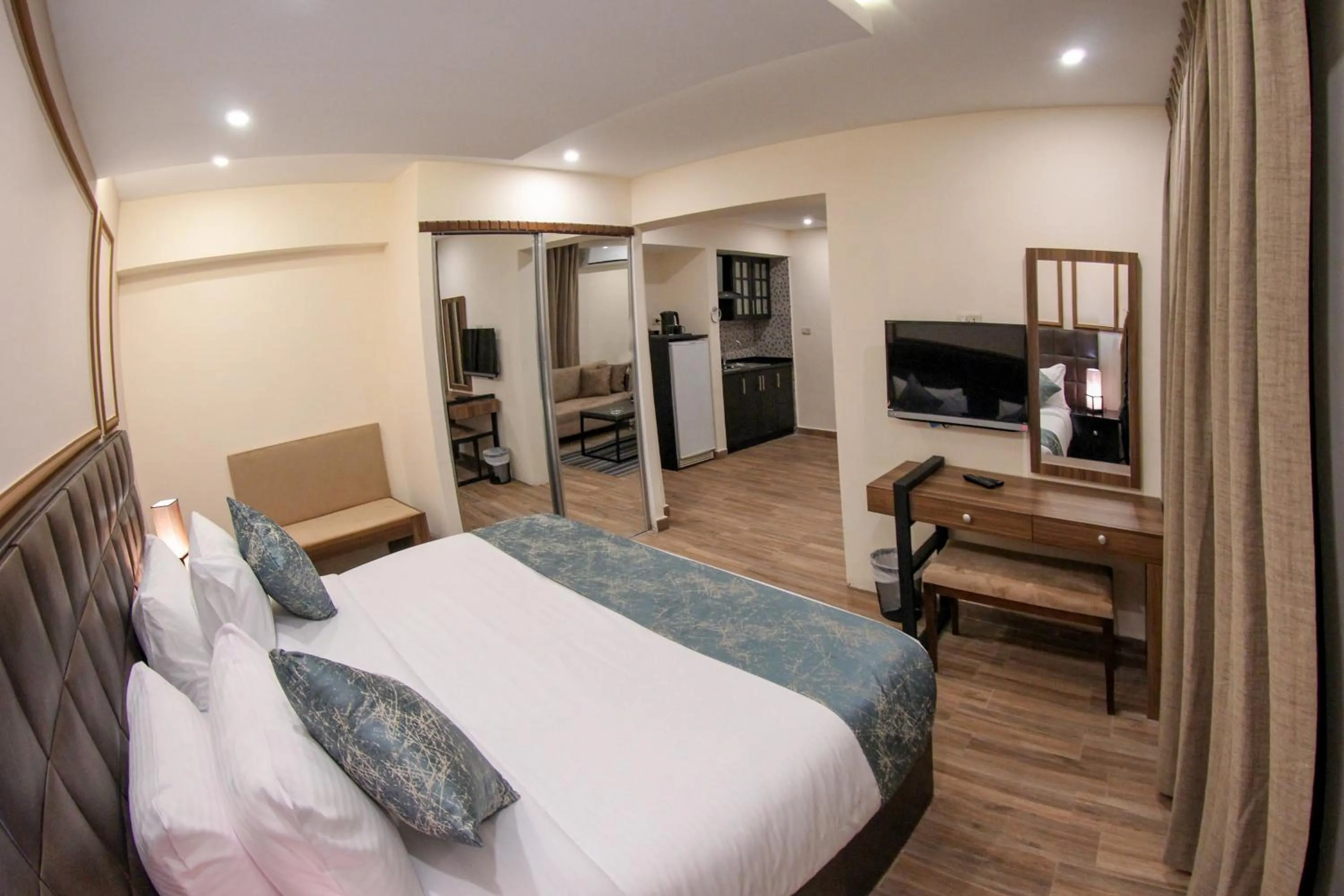 Photo of the whole room, Bed in Post Boutique Hotel Amman