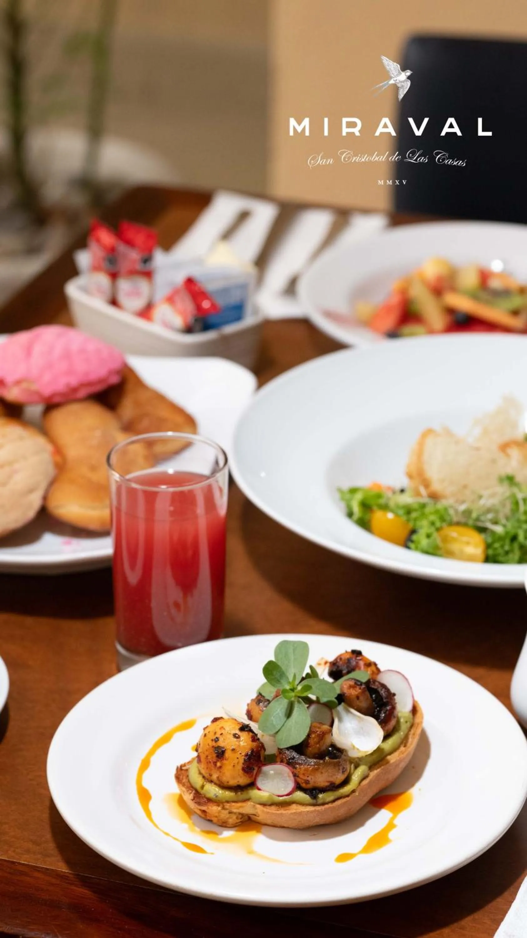 Breakfast in Hotel Rocaval San Cristóbal de las Casas