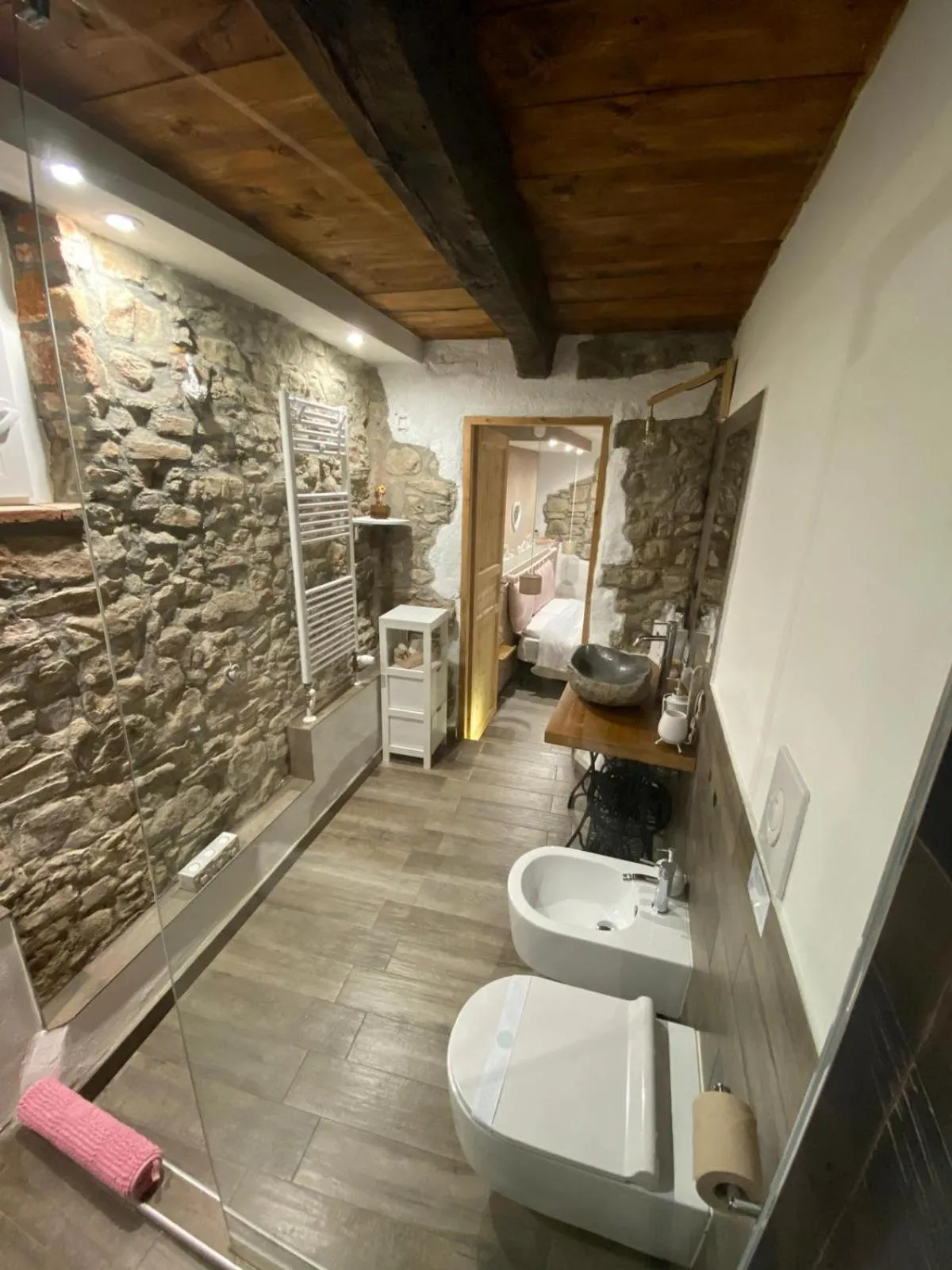 Bathroom in B&B La casa dei cuori