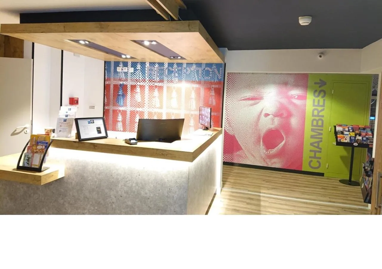 Lobby or reception, Bed in Hotel Ibis Budget Montpellier Centre Millenaire -