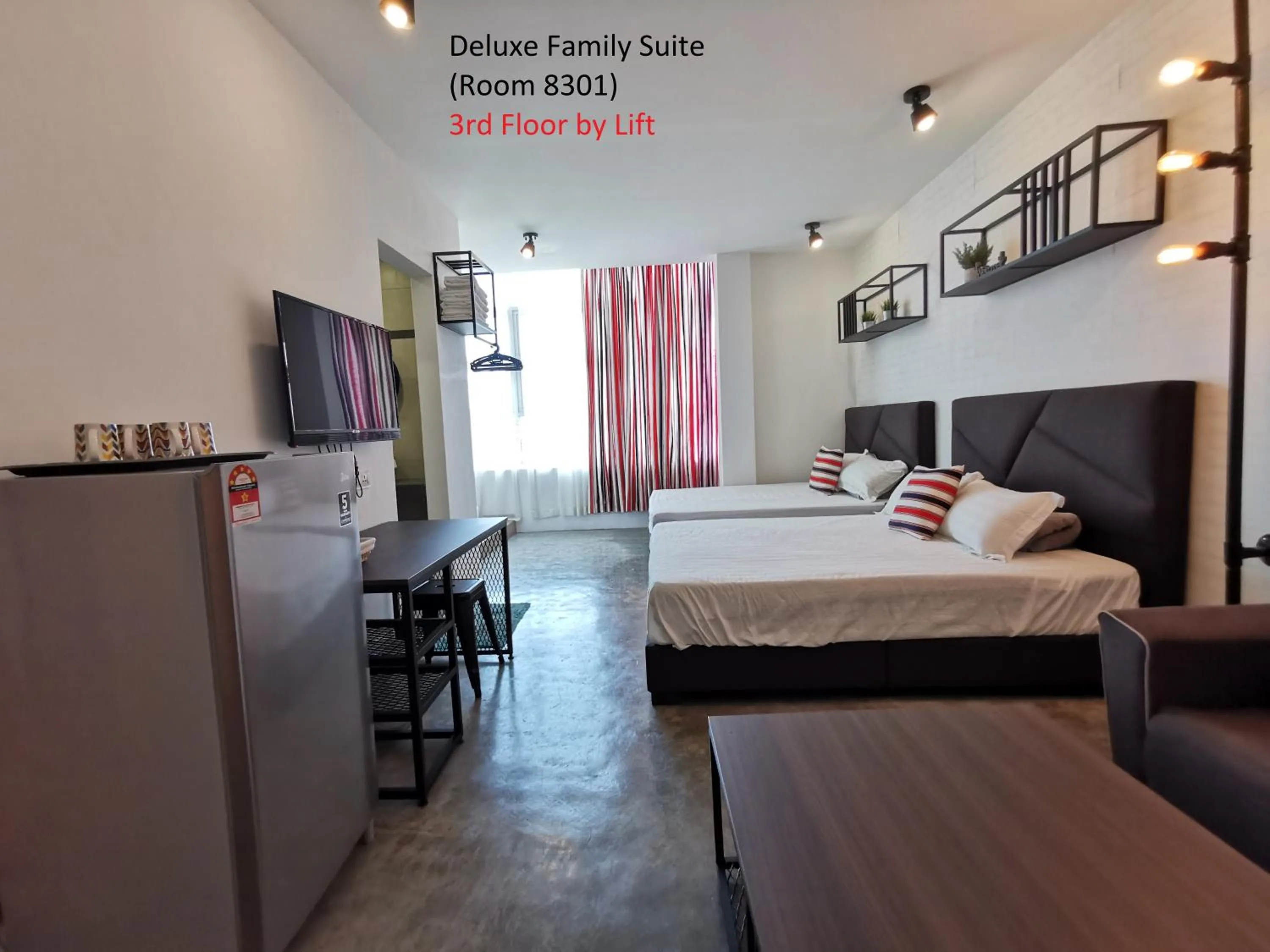 Bed in Mwv Family Suite Room