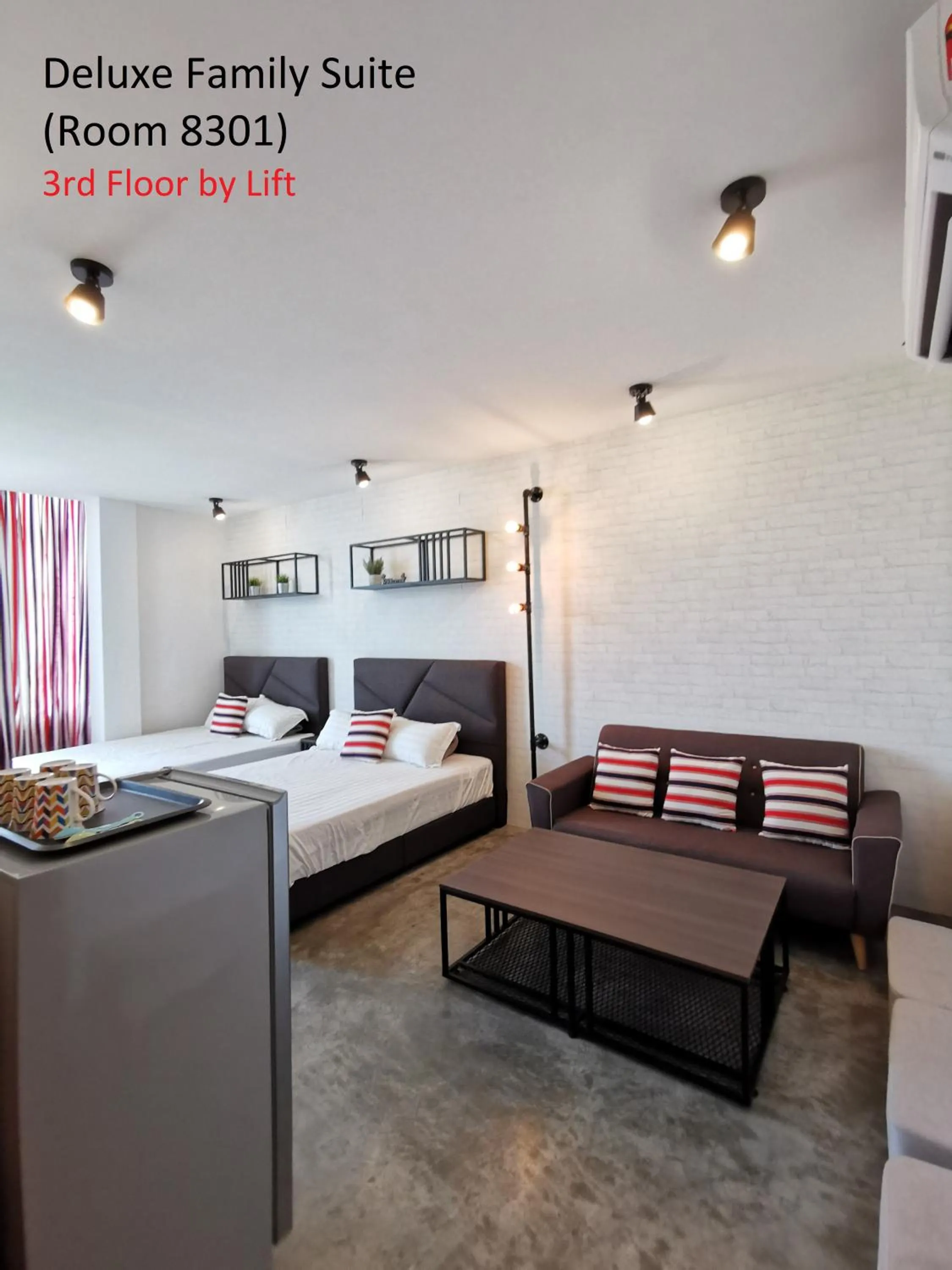 Bed in Mwv Family Suite Room