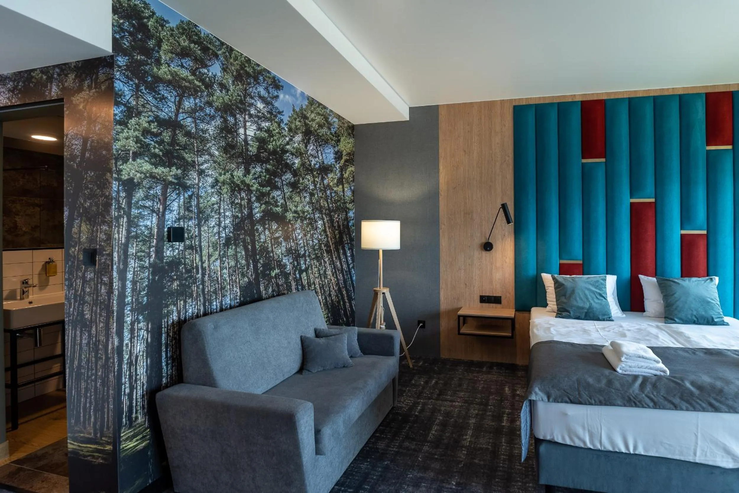 Seating area, Bed in OTTON-Charzykowy Bed&Restaurant