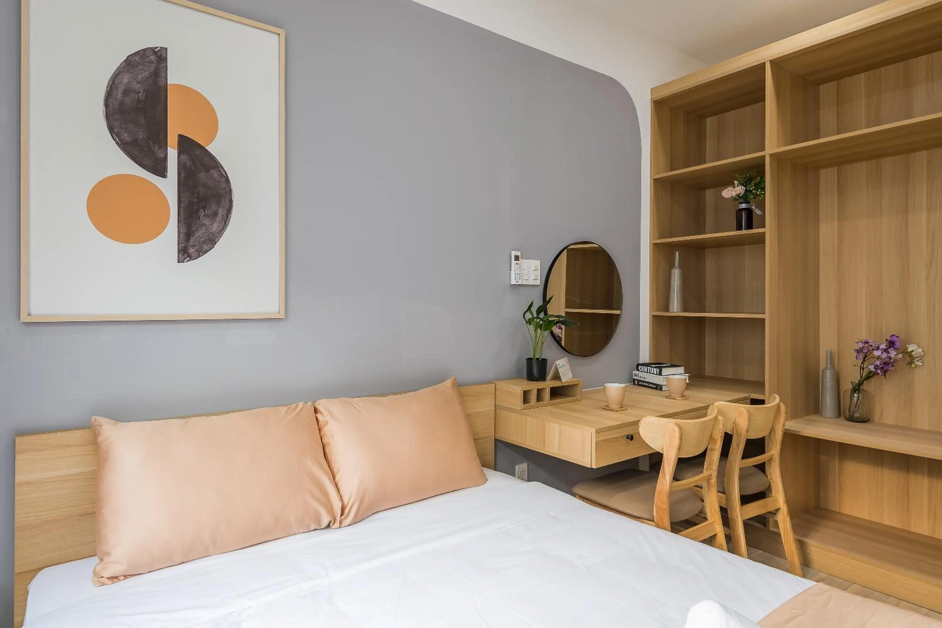 Seating area, Bed in Cozrum Homes Ambera House