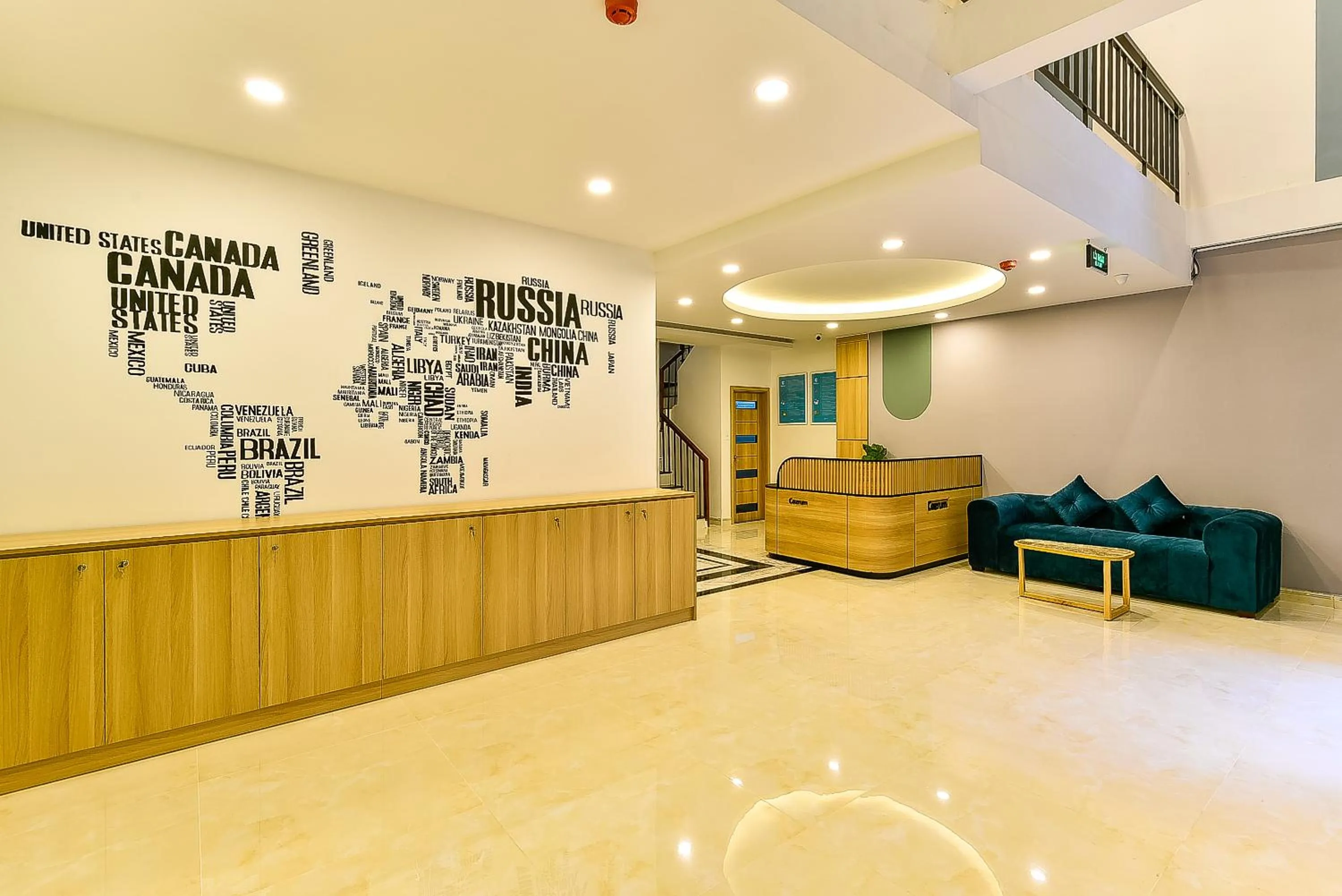 Lobby or reception in Cozrum Homes Ambera House