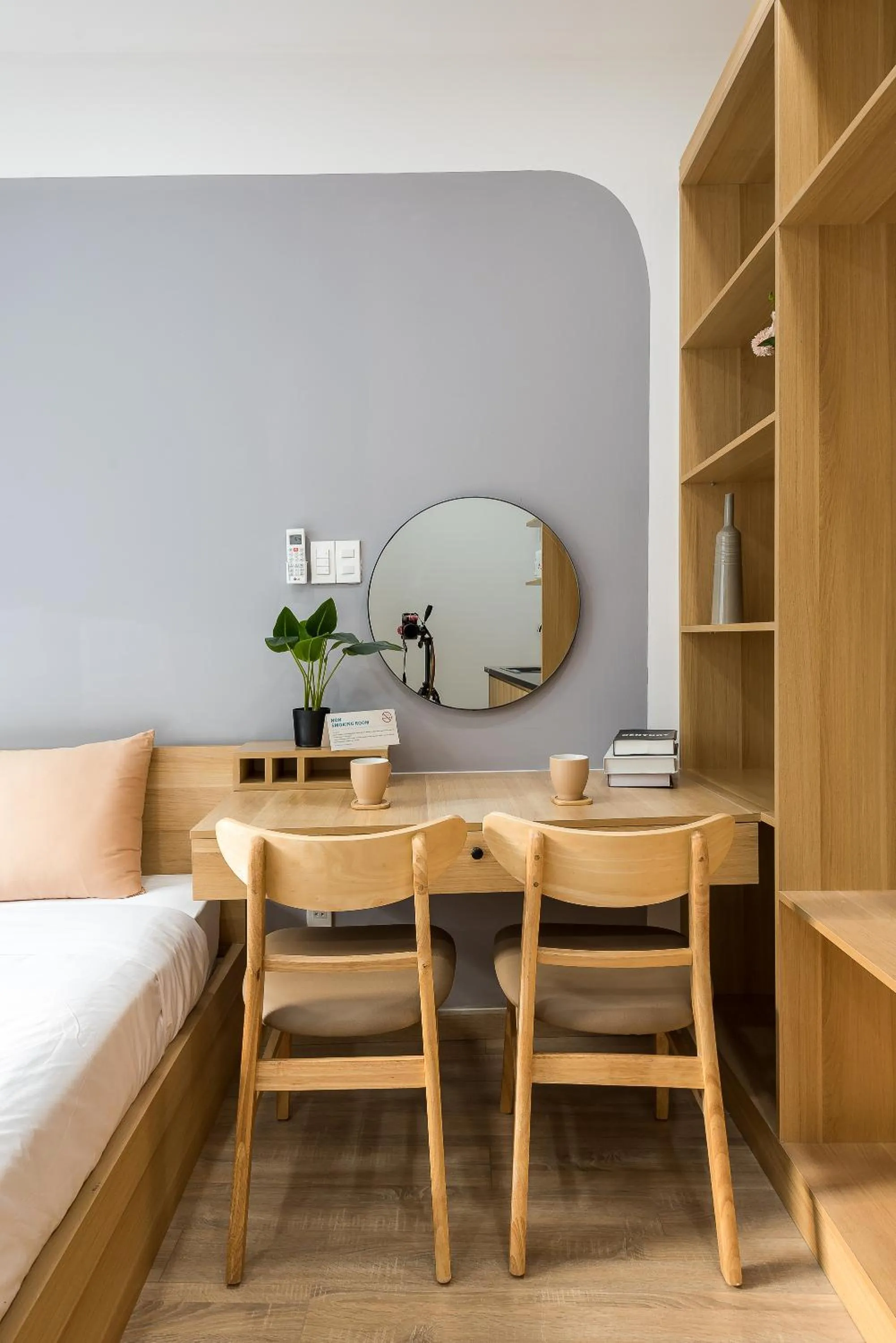 Seating area, Bed in Cozrum Homes Ambera House