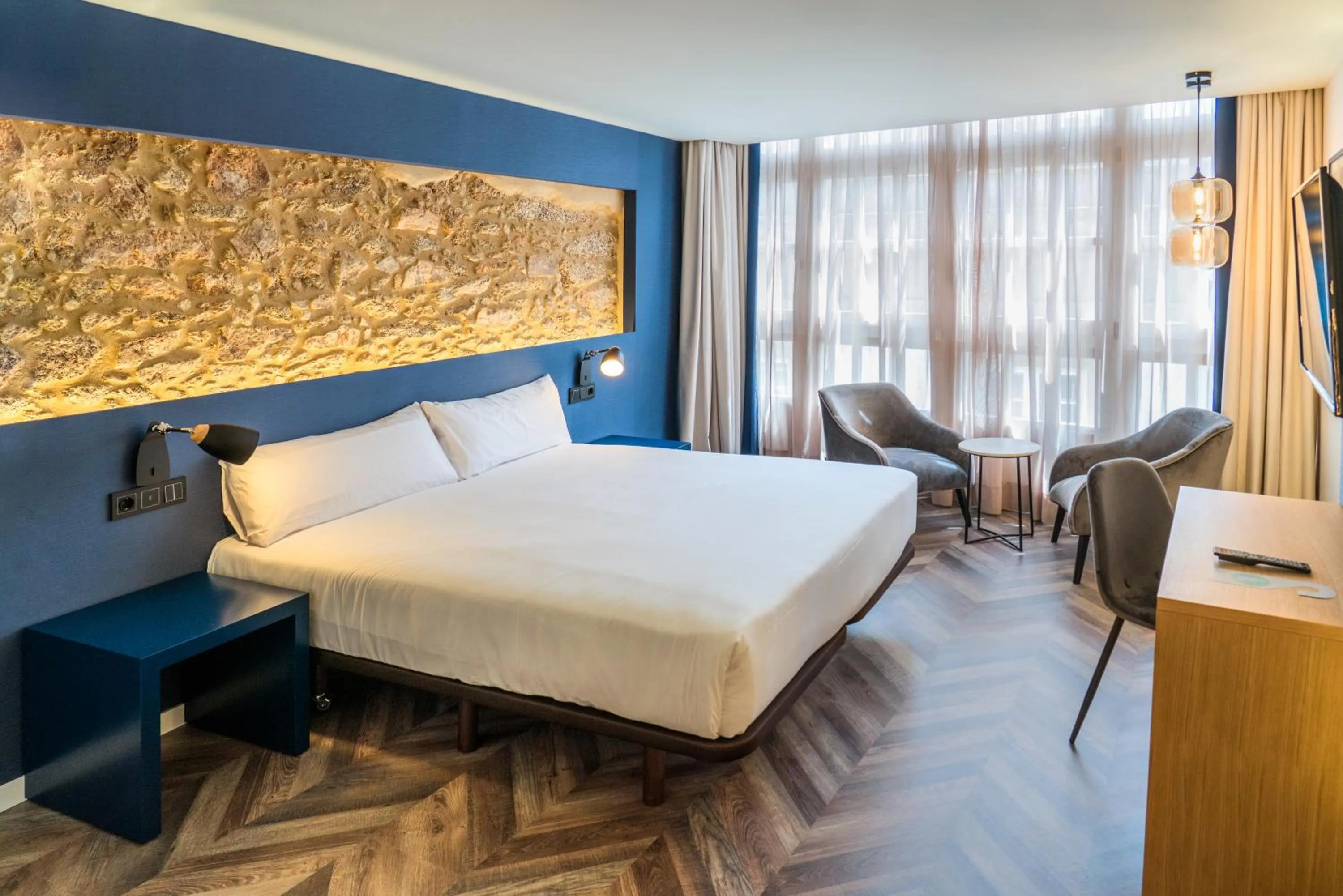 Bed in Hotel Alda Galería Coruña