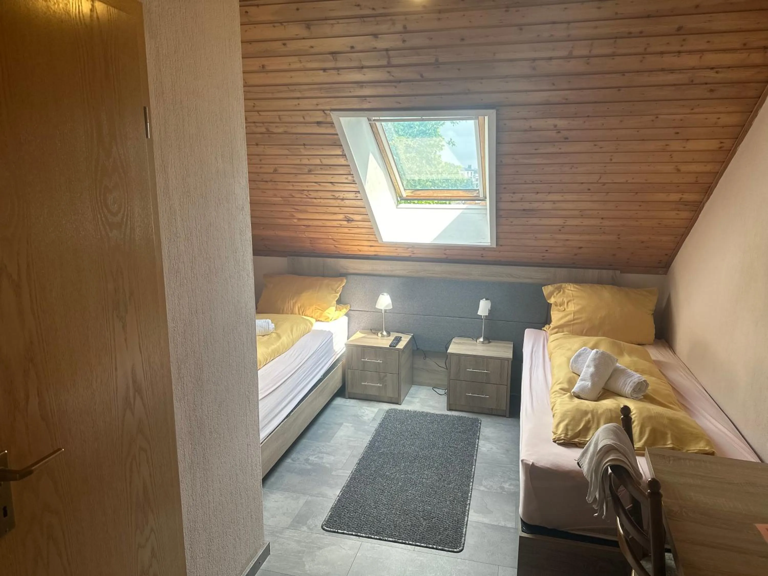 Bed in Hotel-Restaurant Olympia