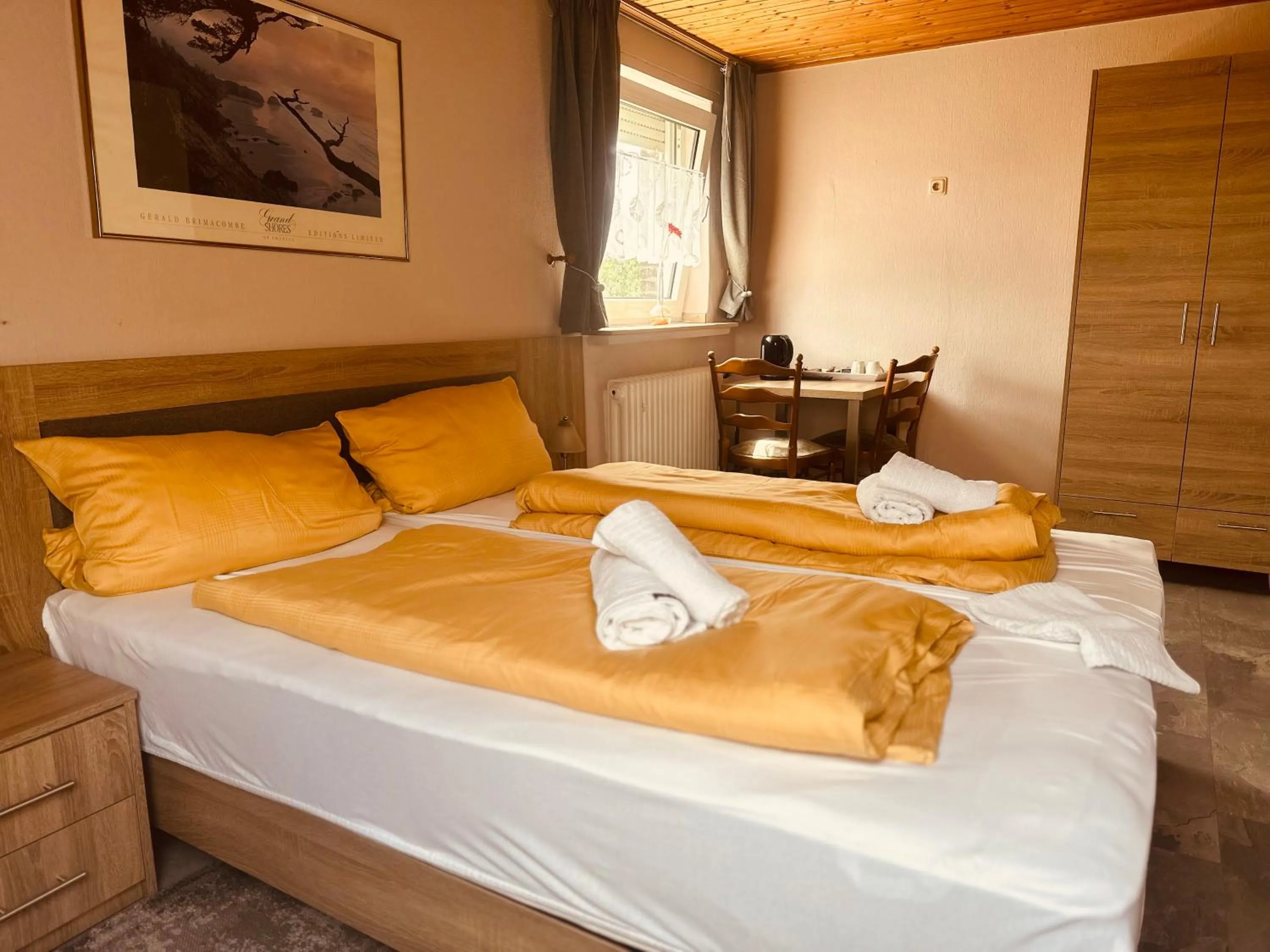 Bed in Hotel-Restaurant Olympia