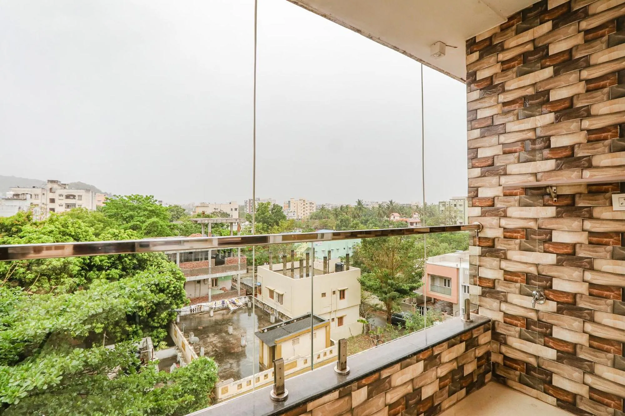 Balcony/Terrace in Via The Sunrise Inn - Nr Gayatri Vidya Parishad College of Engineering