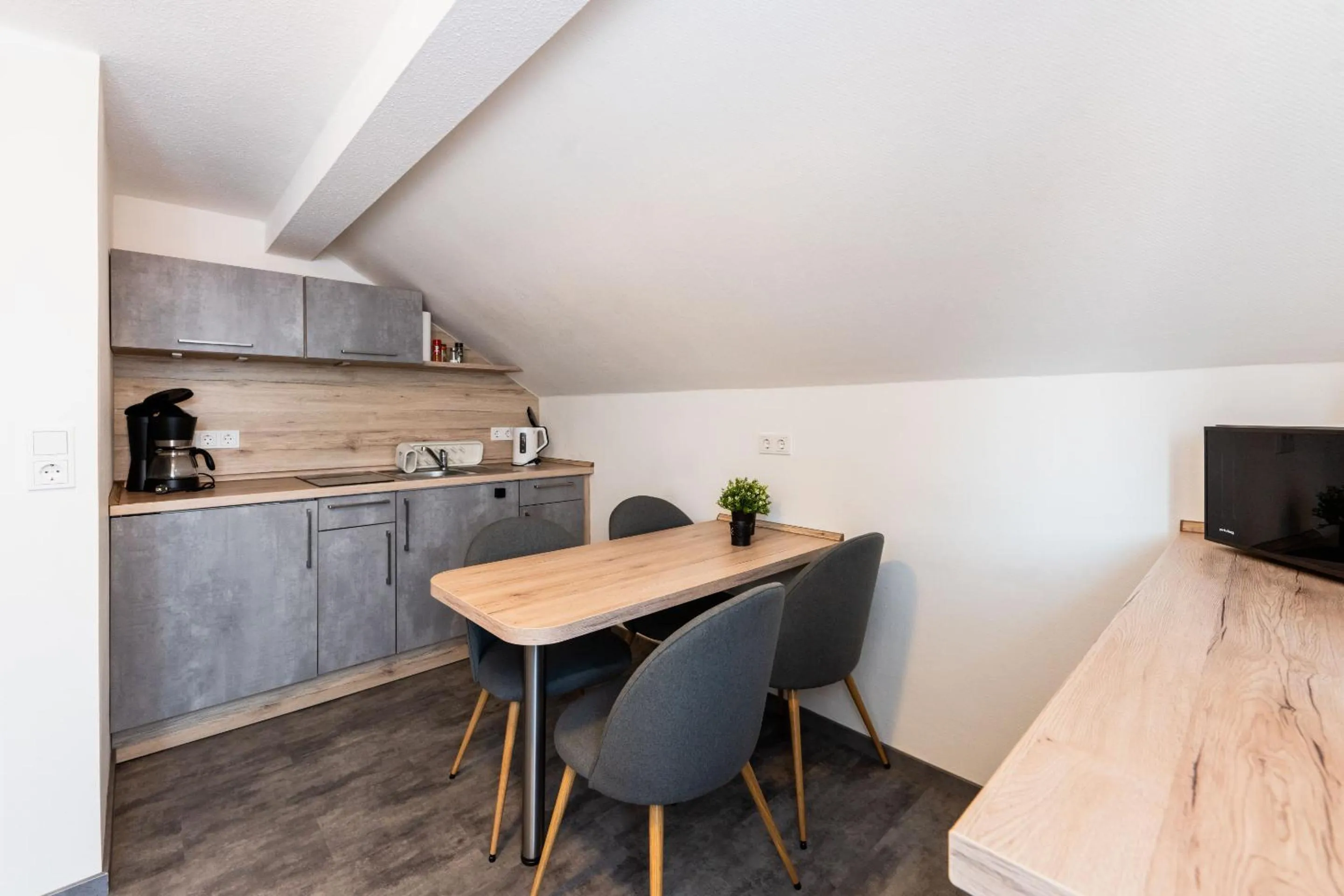 Kitchen or kitchenette in Landhotel Georgshof