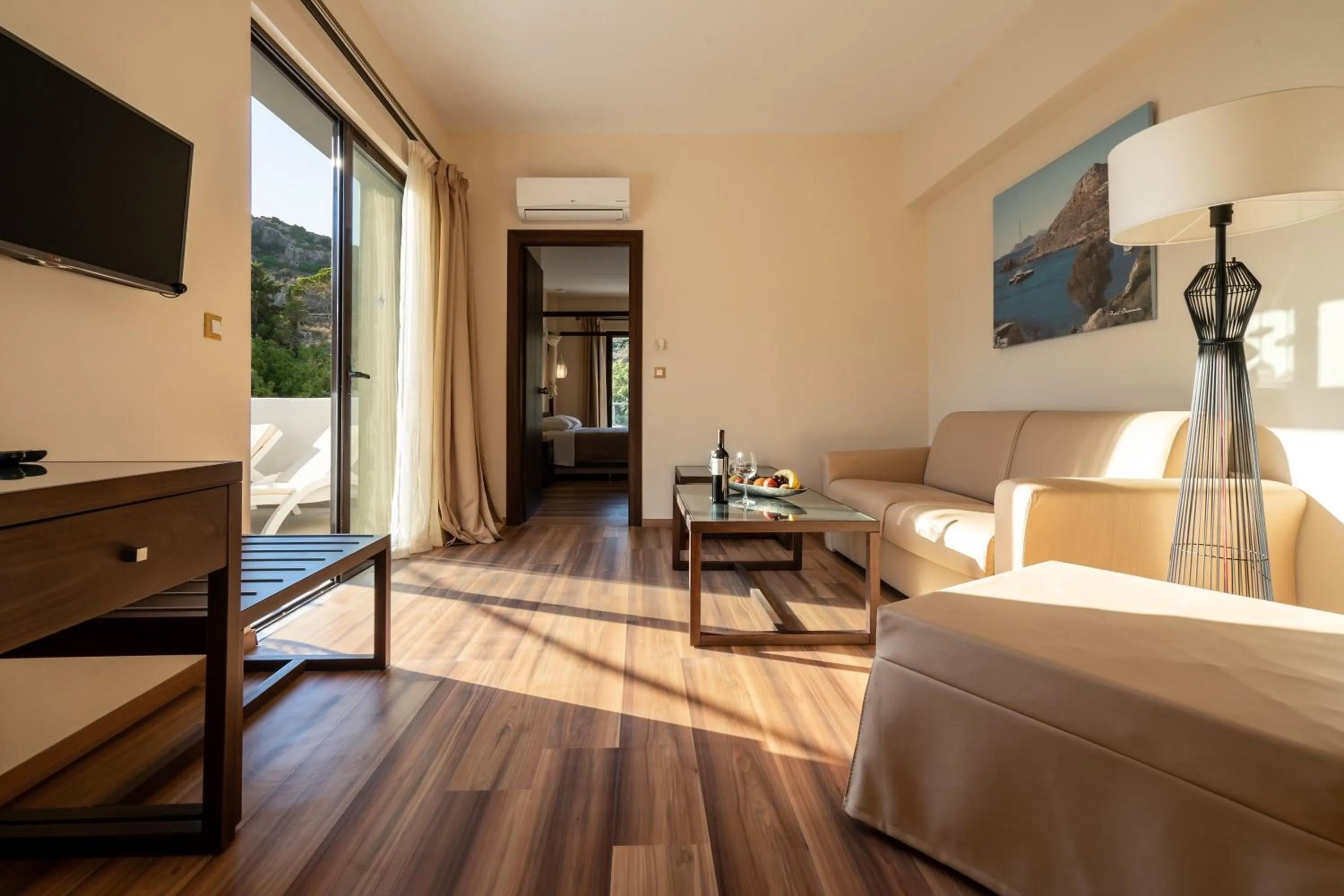 View (from property/room), Bed in Ladiko Suites - Faliraki