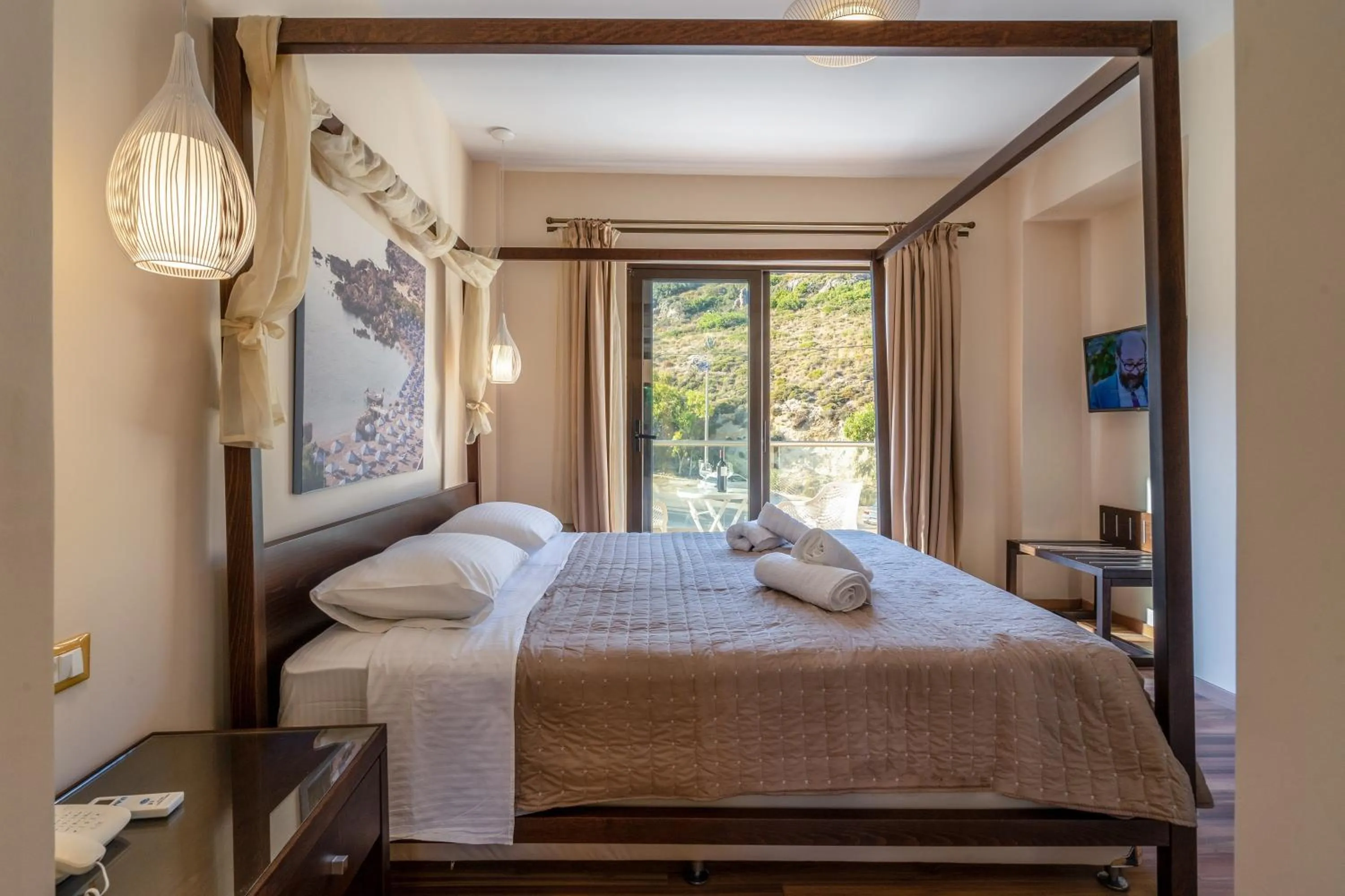 Bed in Ladiko Suites - Faliraki