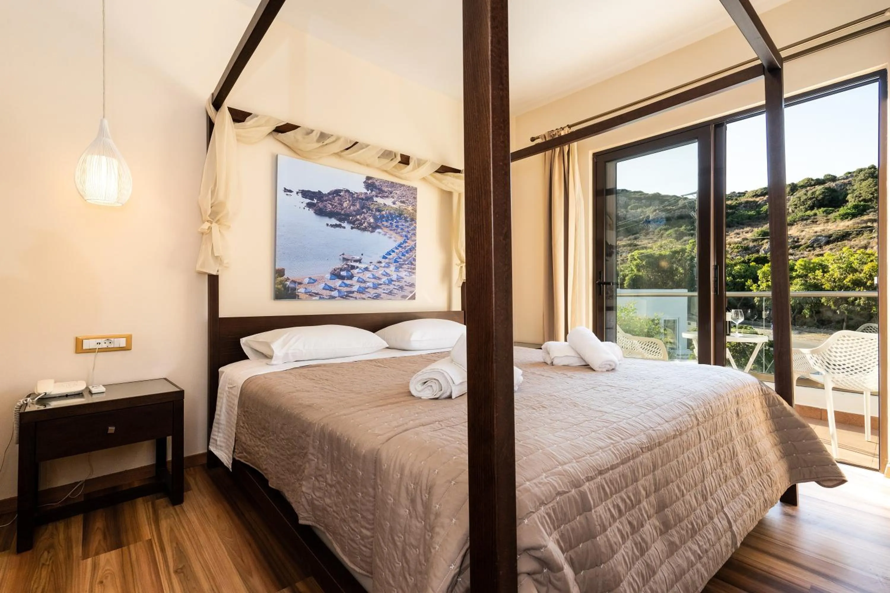 Bed in Ladiko Suites - Faliraki