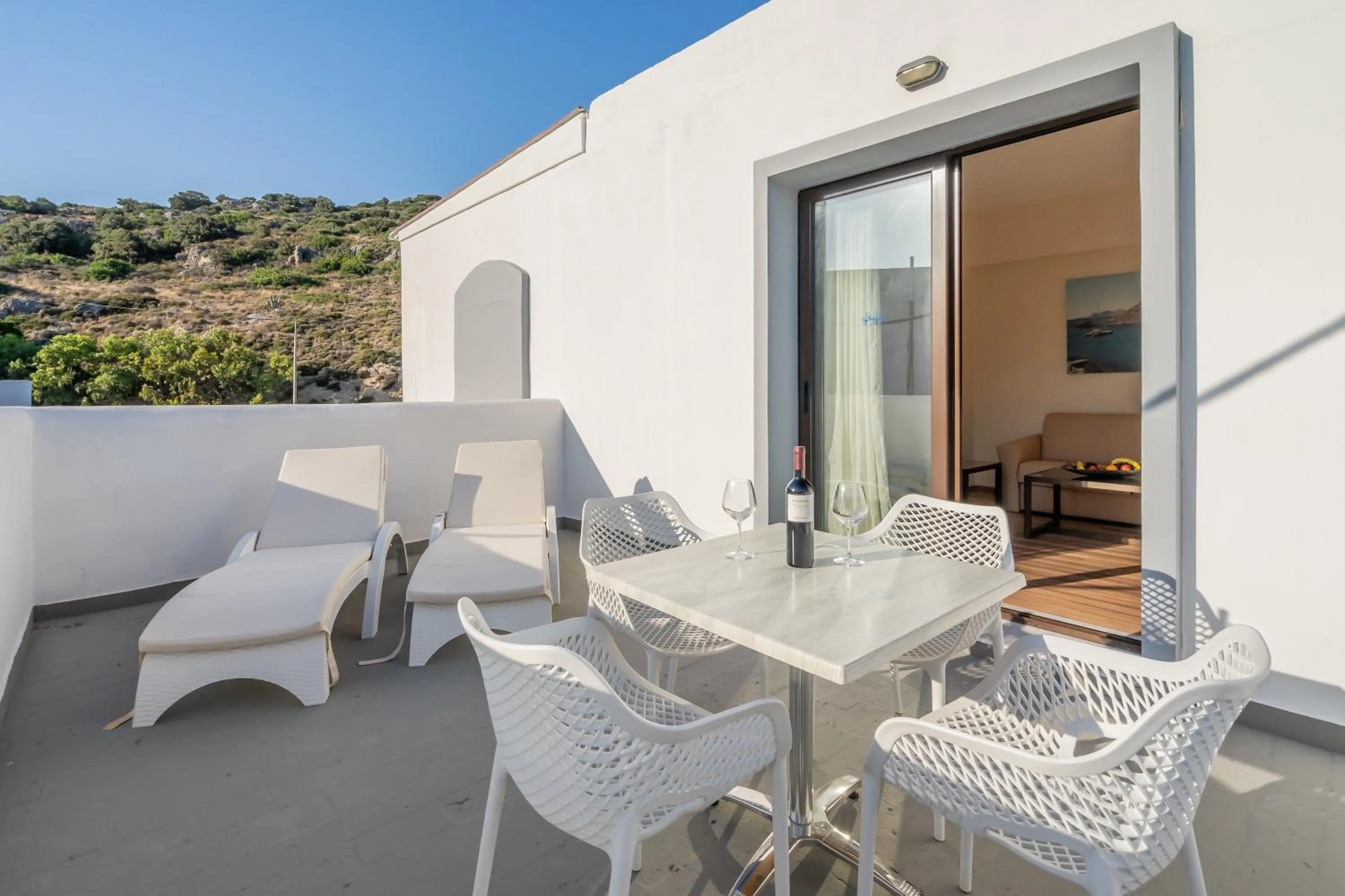 Balcony/Terrace in Ladiko Suites - Faliraki