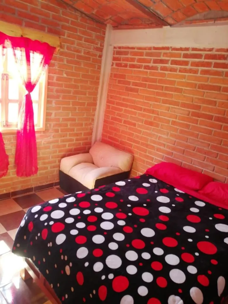 Bed in CABAÑAS TLAXCO LA LOMA