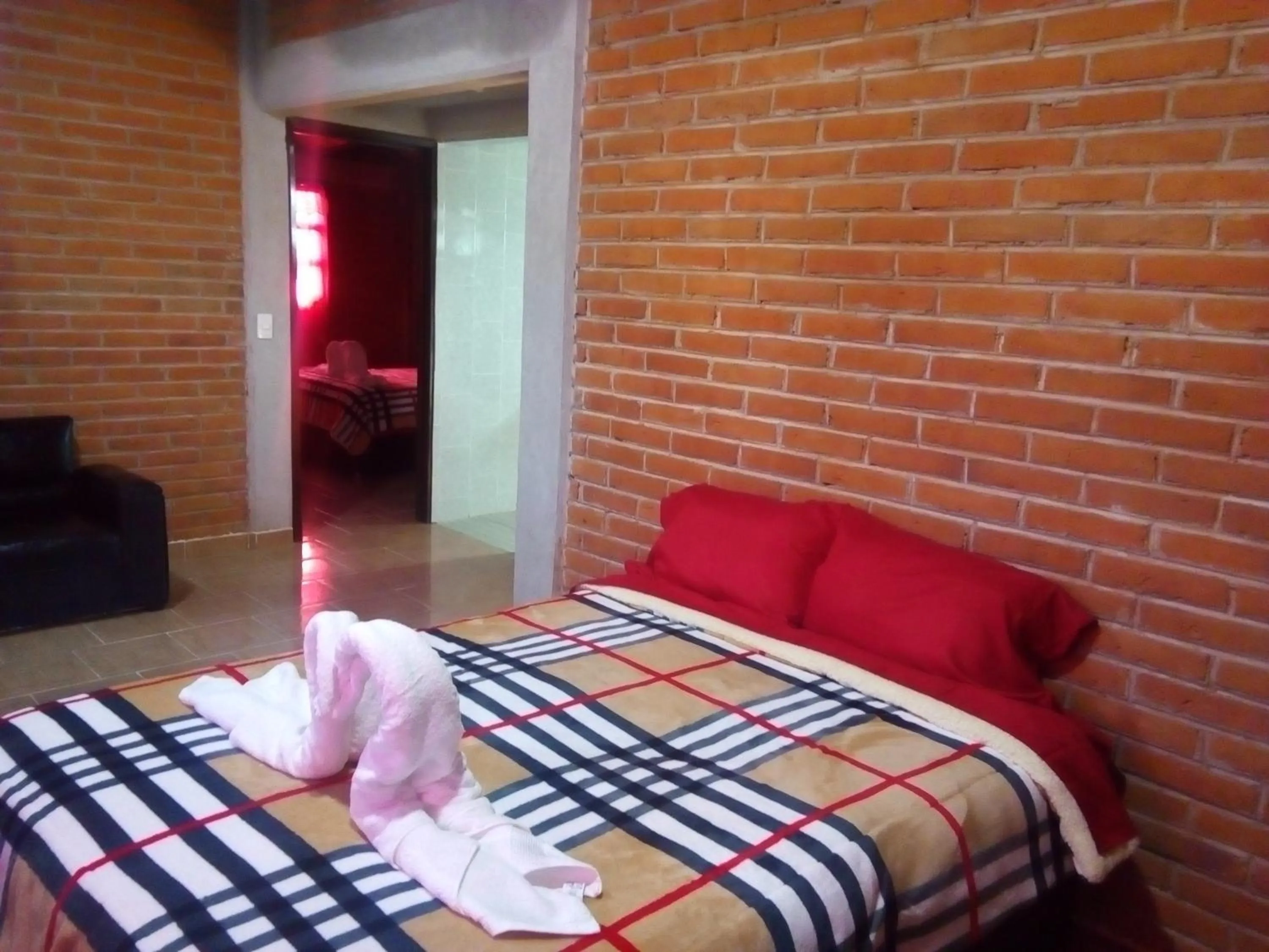 Bed in CABAÑAS TLAXCO LA LOMA