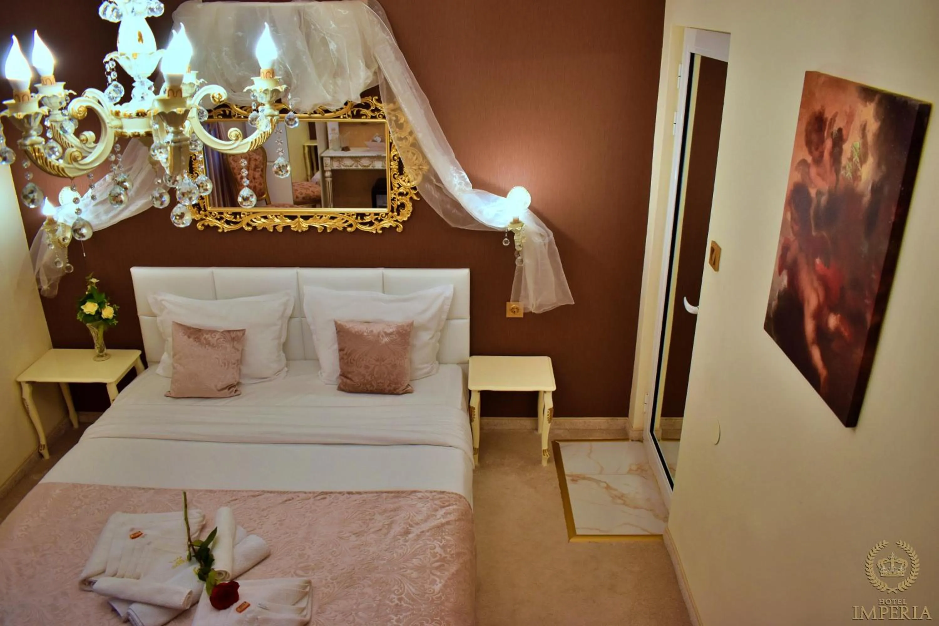 Bed in Hotel IMPERIA