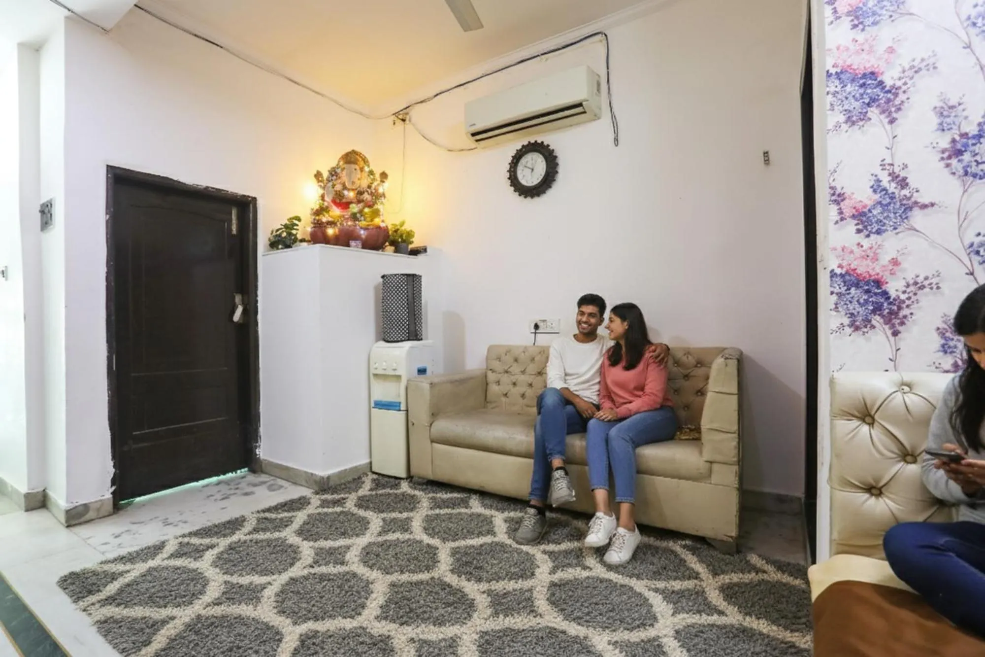 Seating area in FabHotel NK Residency