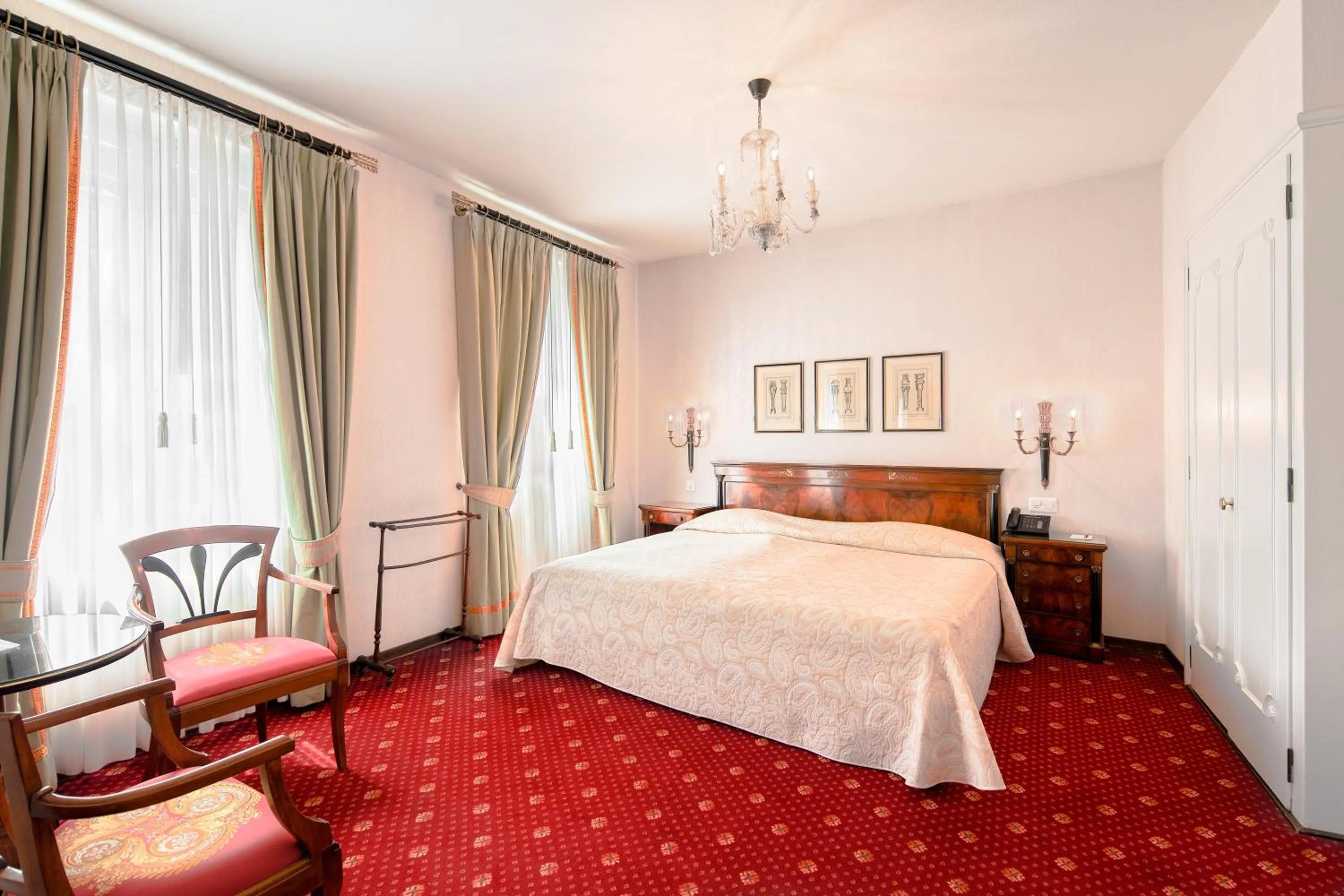 Bed in Romantik Hotel Wilden Mann Luzern