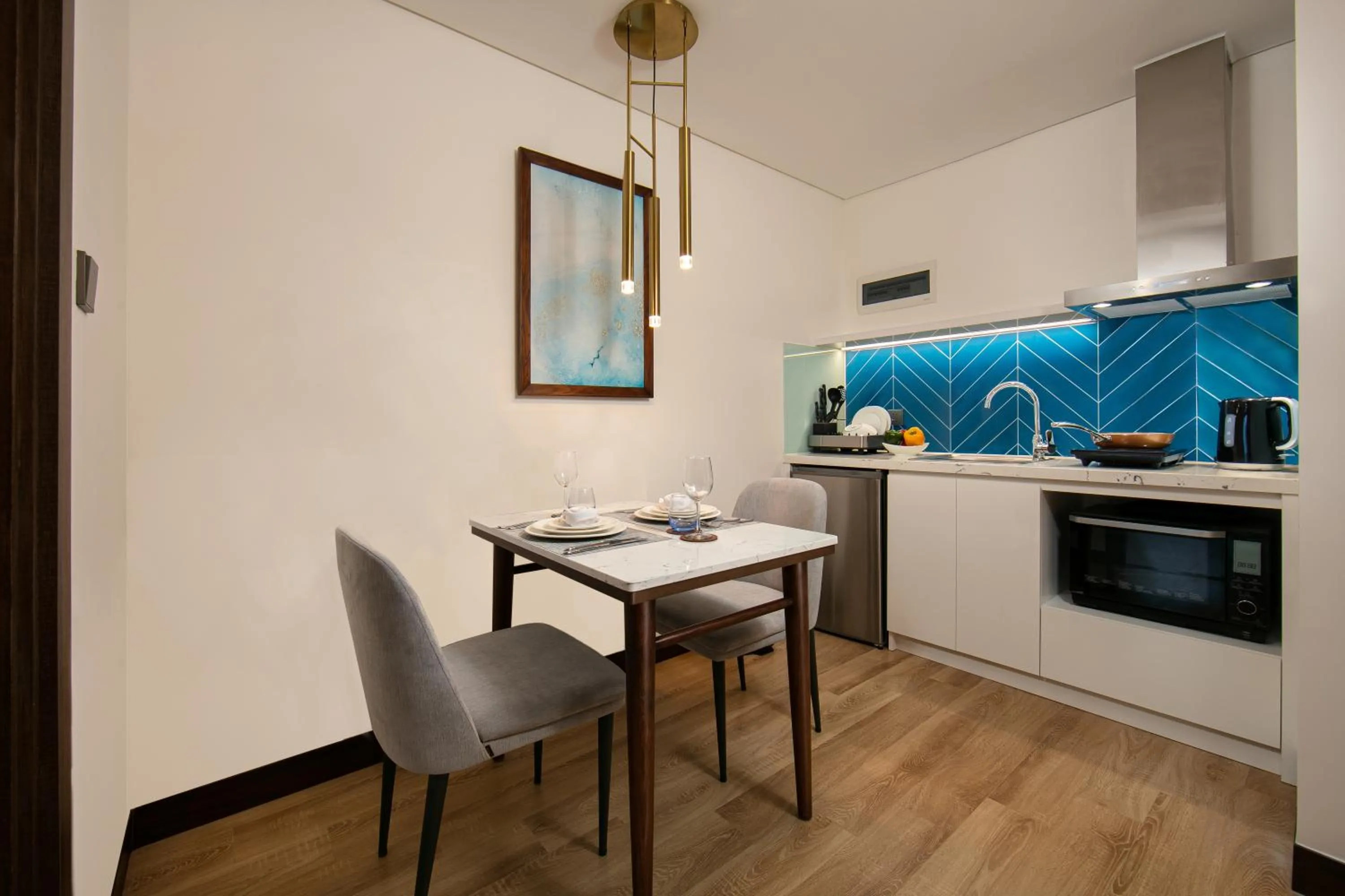 Kitchen or kitchenette in Eastin Hotel & Residences Hanoi