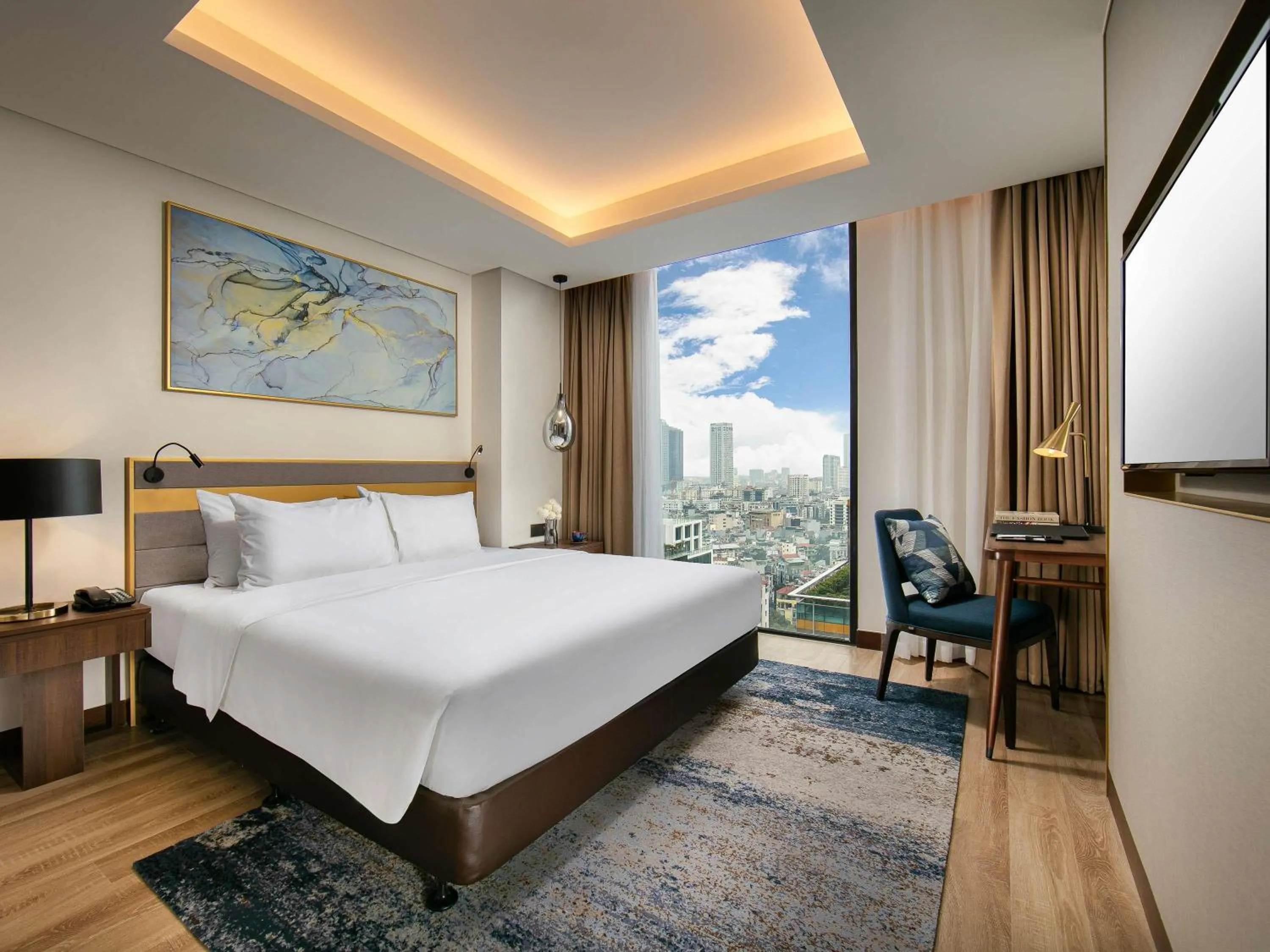 Photo of the whole room, Bed in Mövenpick Living West Hanoi