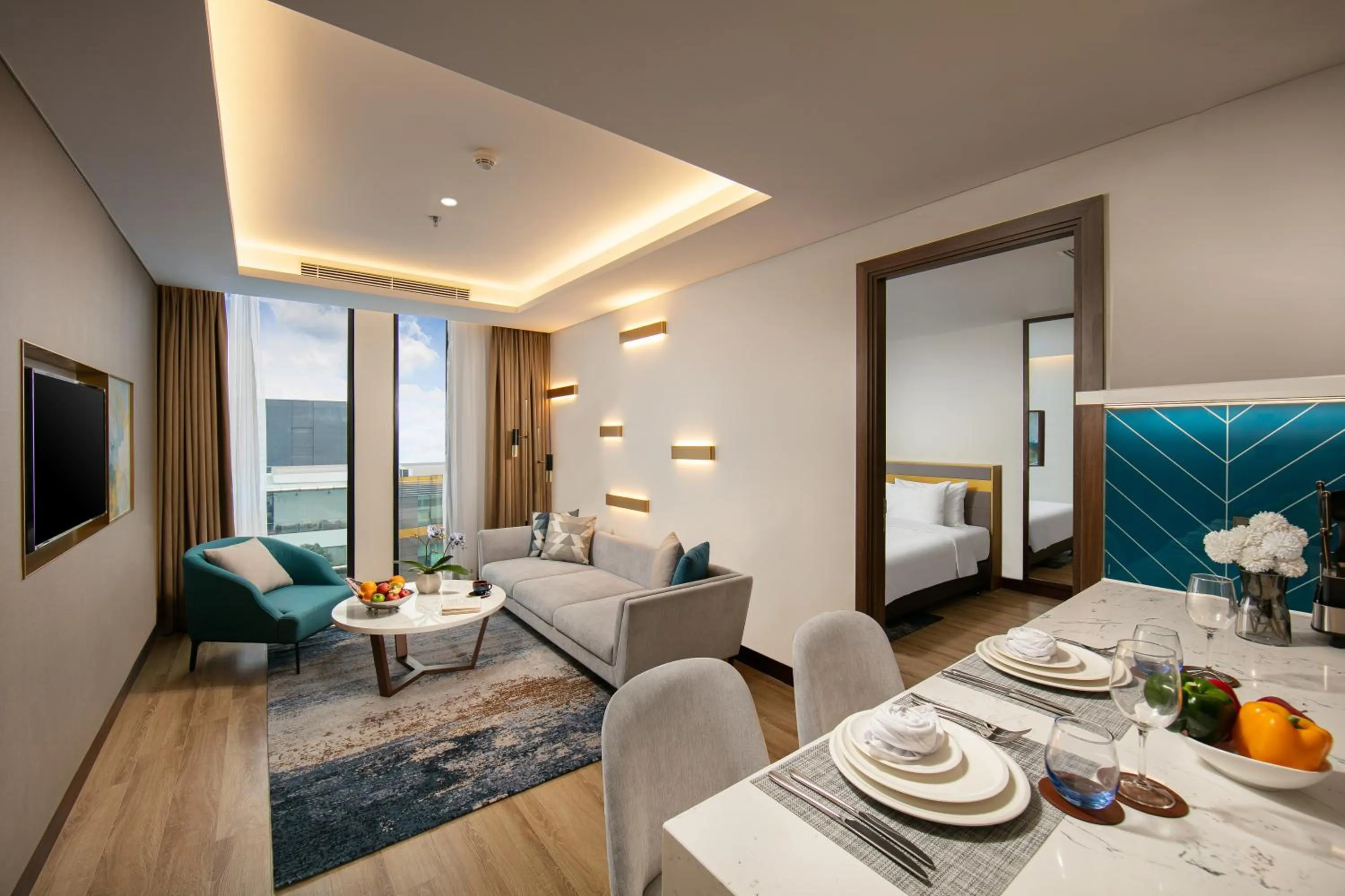 Living room in Eastin Hotel & Residences Hanoi