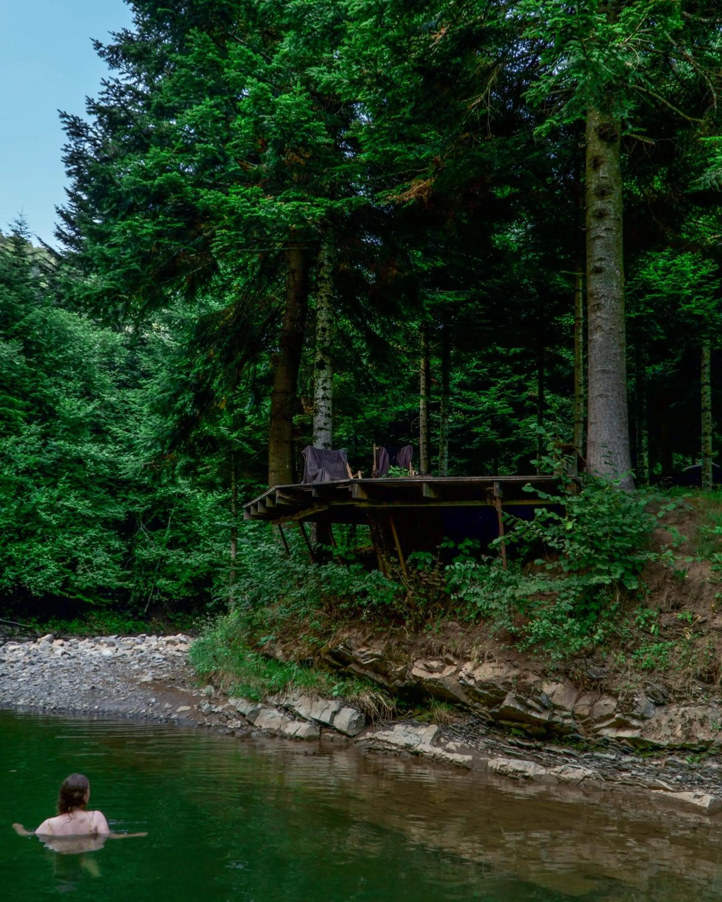 Natural landscape in Novosiele Lifestyle Apartments - nad górską rzeką - Strefa relaksu sauna jacuzzi - Bieszczady