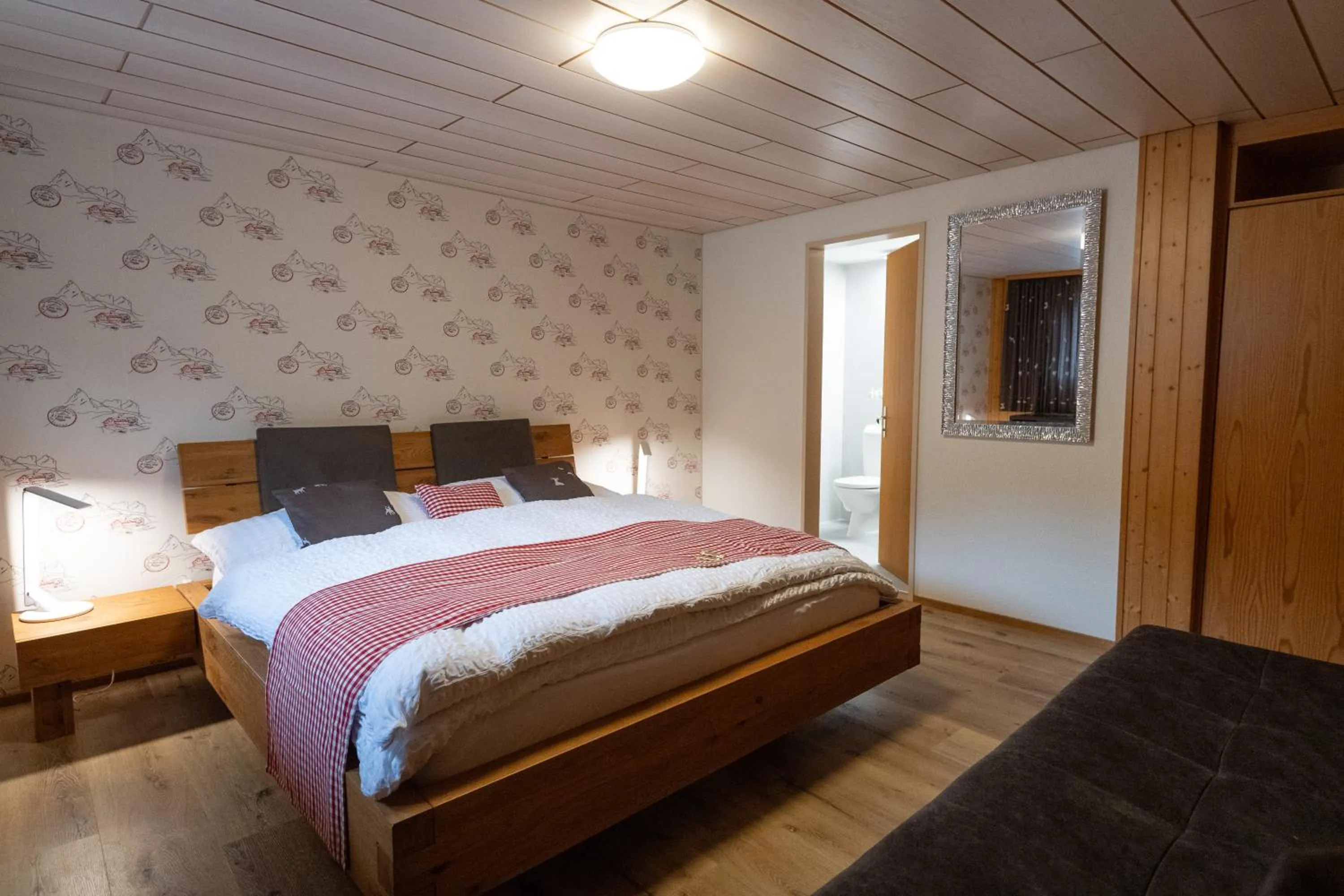 Photo of the whole room, Bed in Hotel Roggerli