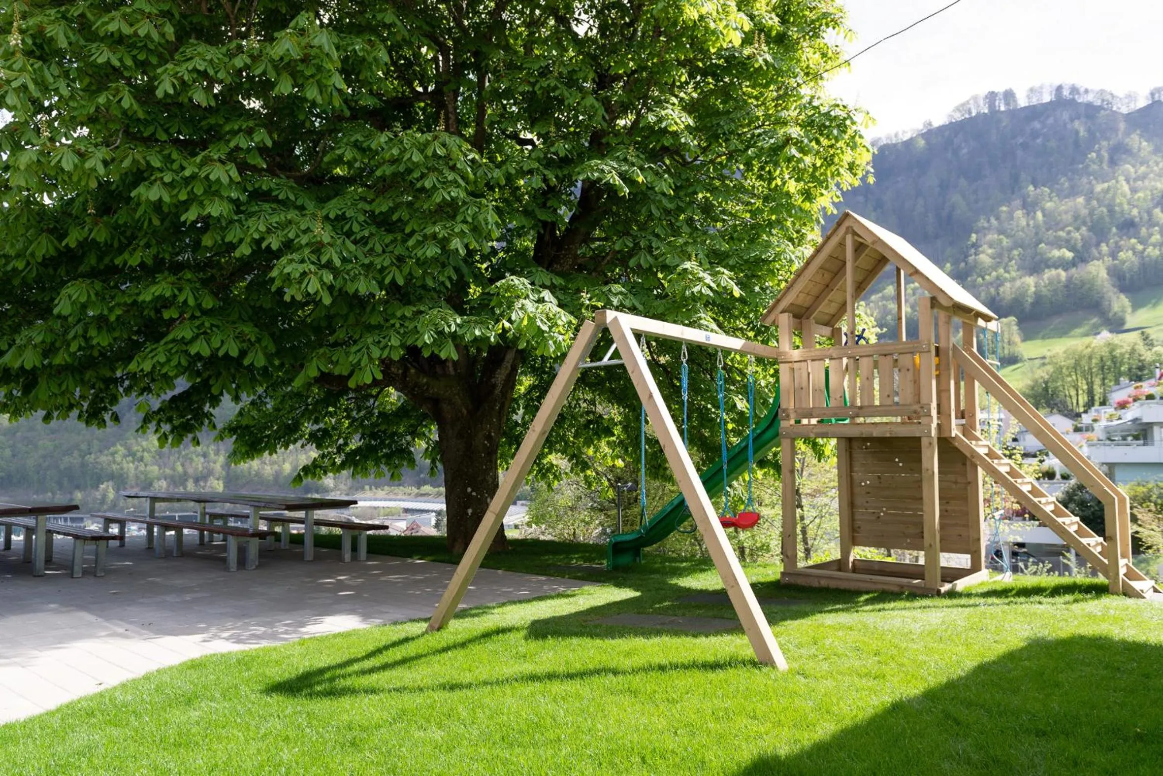 Children play ground in Hotel Roggerli