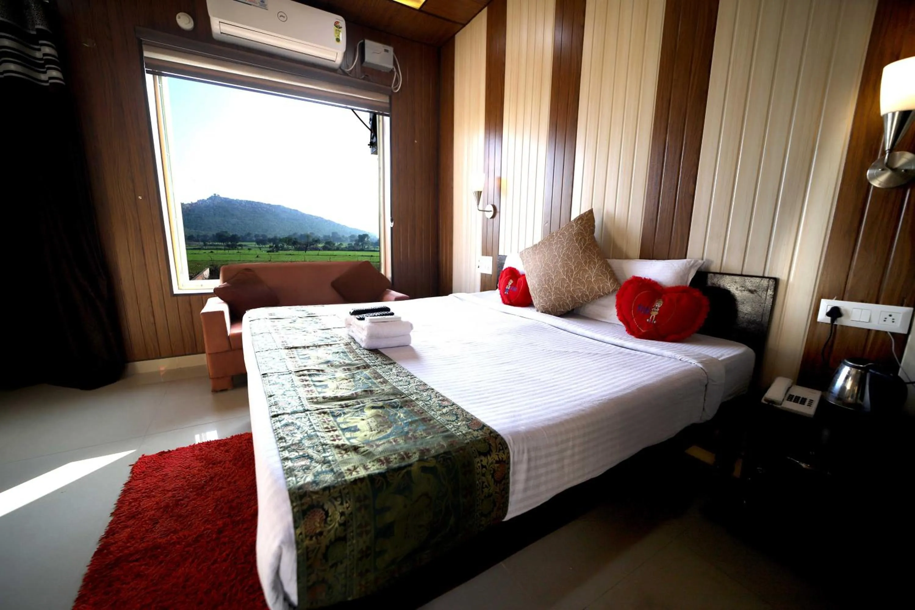 Natural landscape, Bed in Bundeli Farm Resort & Banquet Orchha