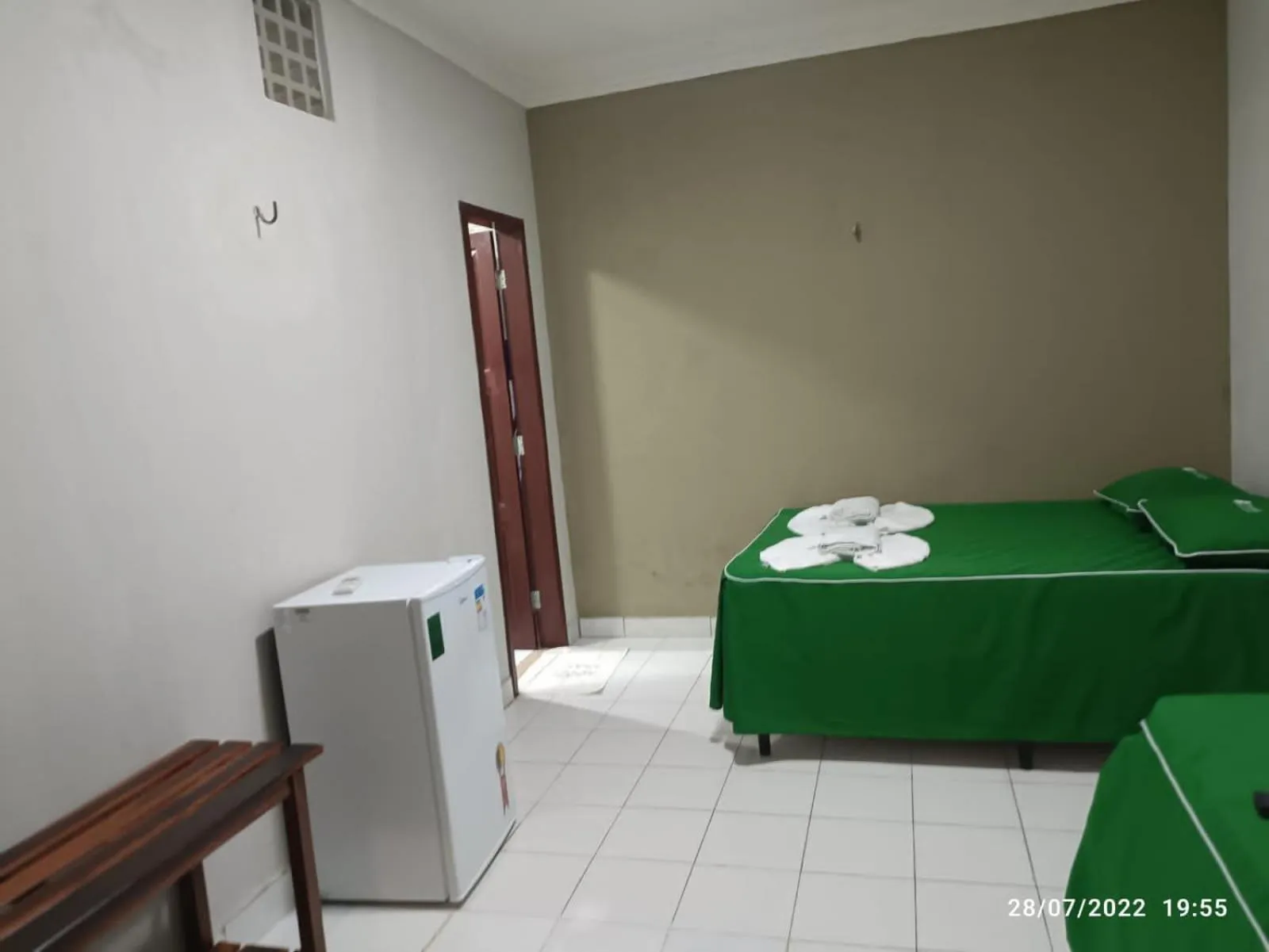 Bed in Pousada Recanto Beach