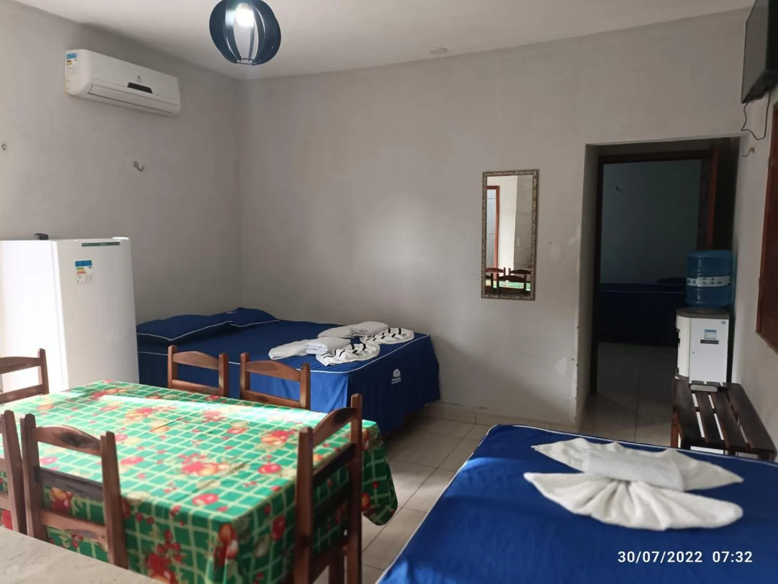 Bed in Pousada Recanto Beach