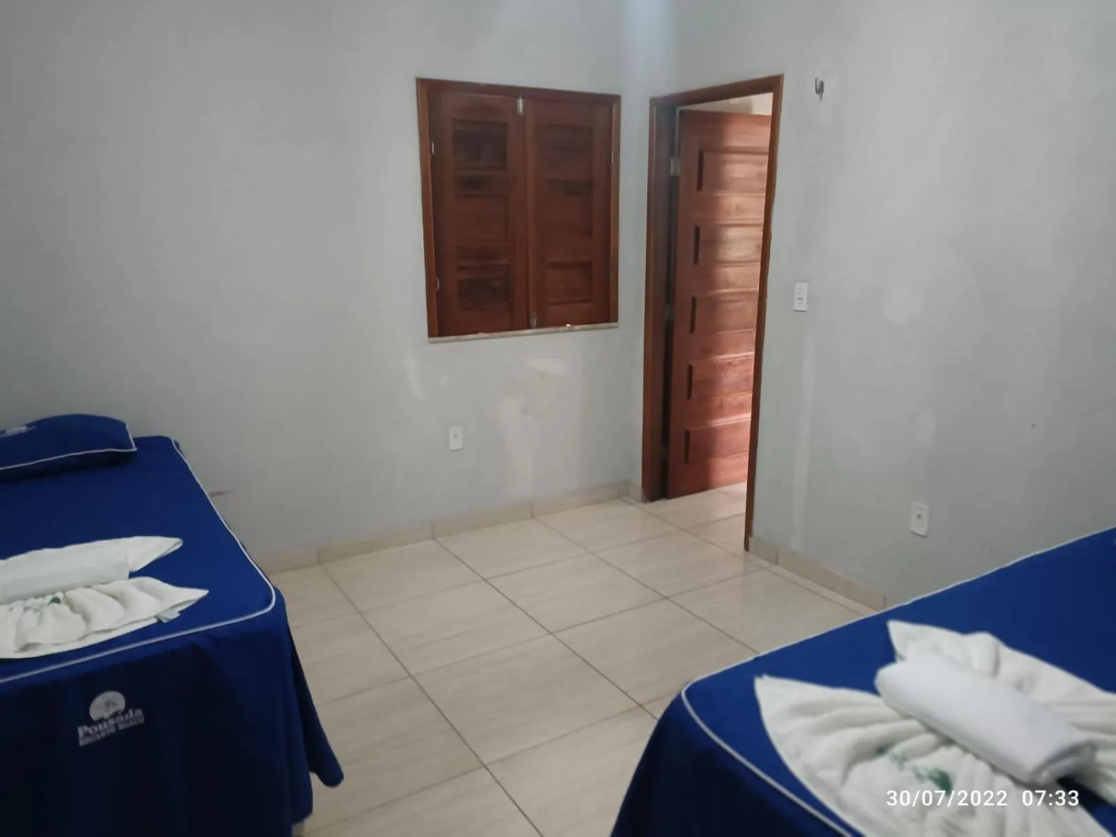 Bed in Pousada Recanto Beach