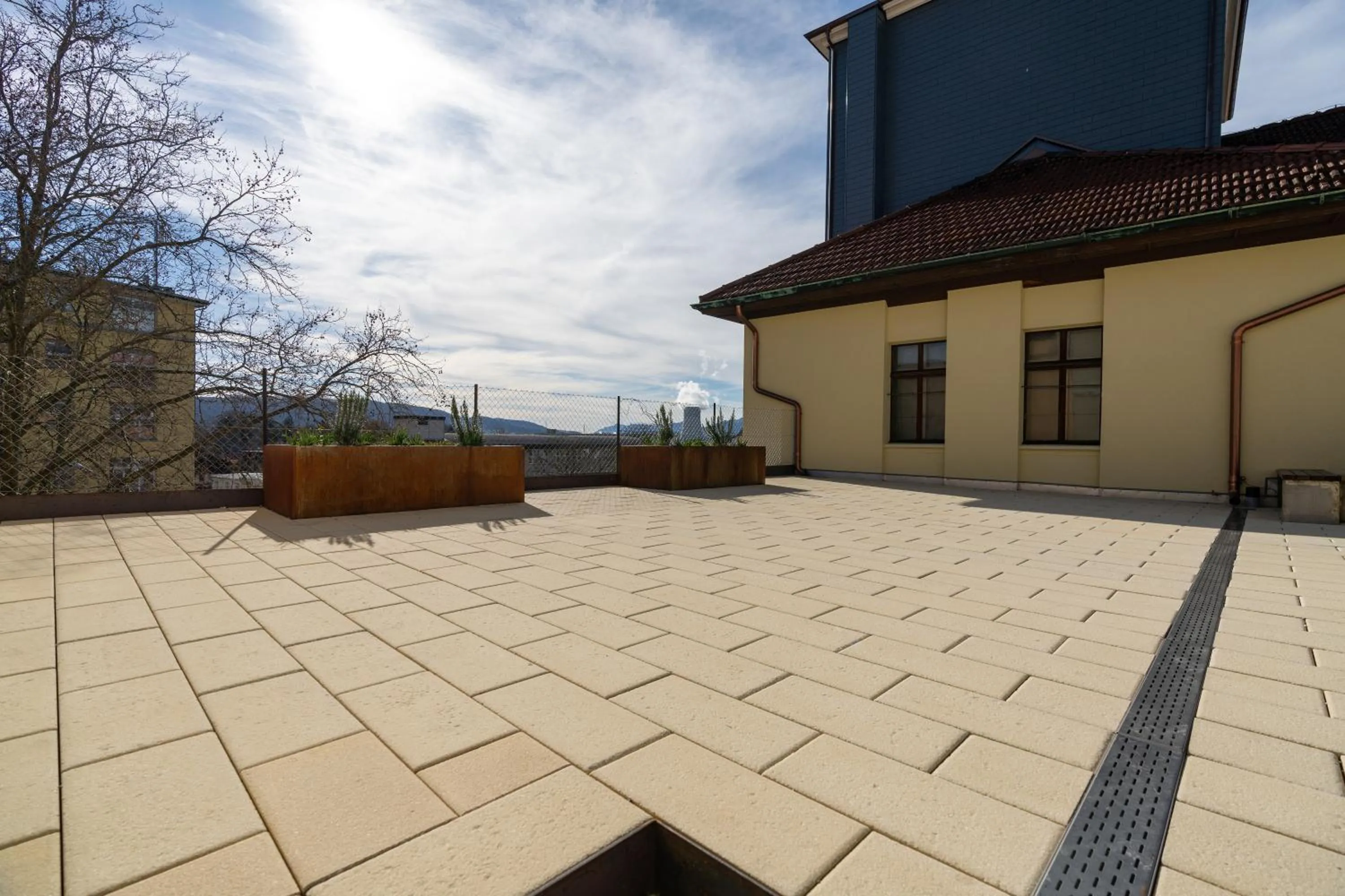 Balcony/Terrace in b-smart hotel Schönenwerd