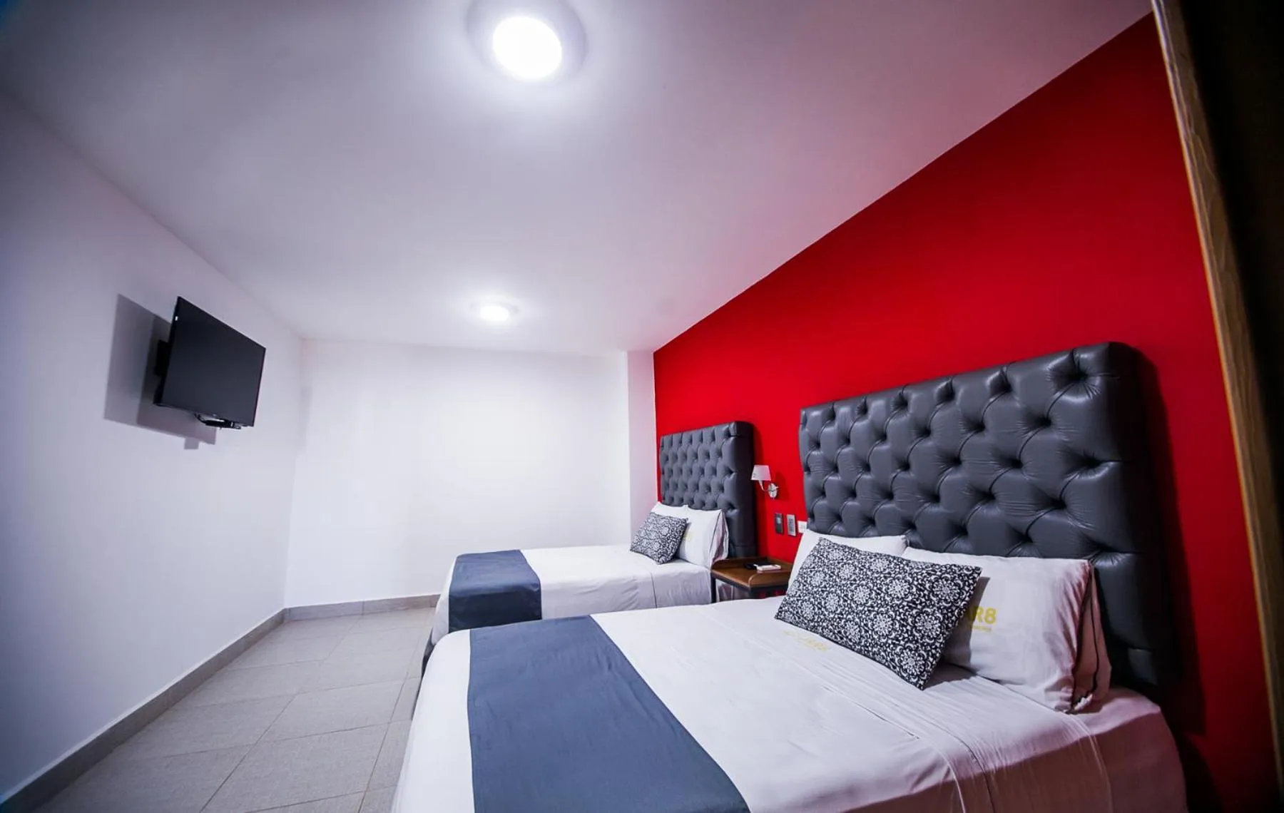 Bed in Hotel Jar8 Acuario enfrente al Acuario de Veracruz