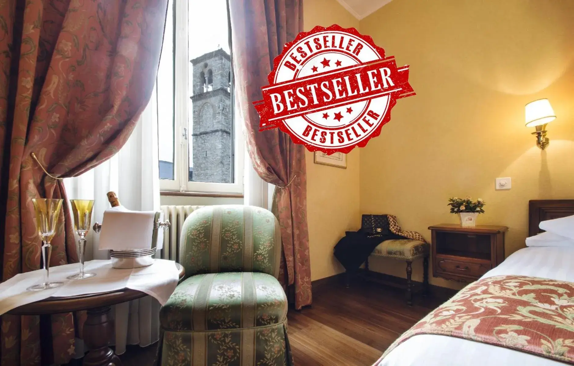 Classic Twin Room with Landmark View in International au Lac Historic Lakeside Hotel Classic Twin Room with Landmark View in International au Lac Historic Lakeside Hotel